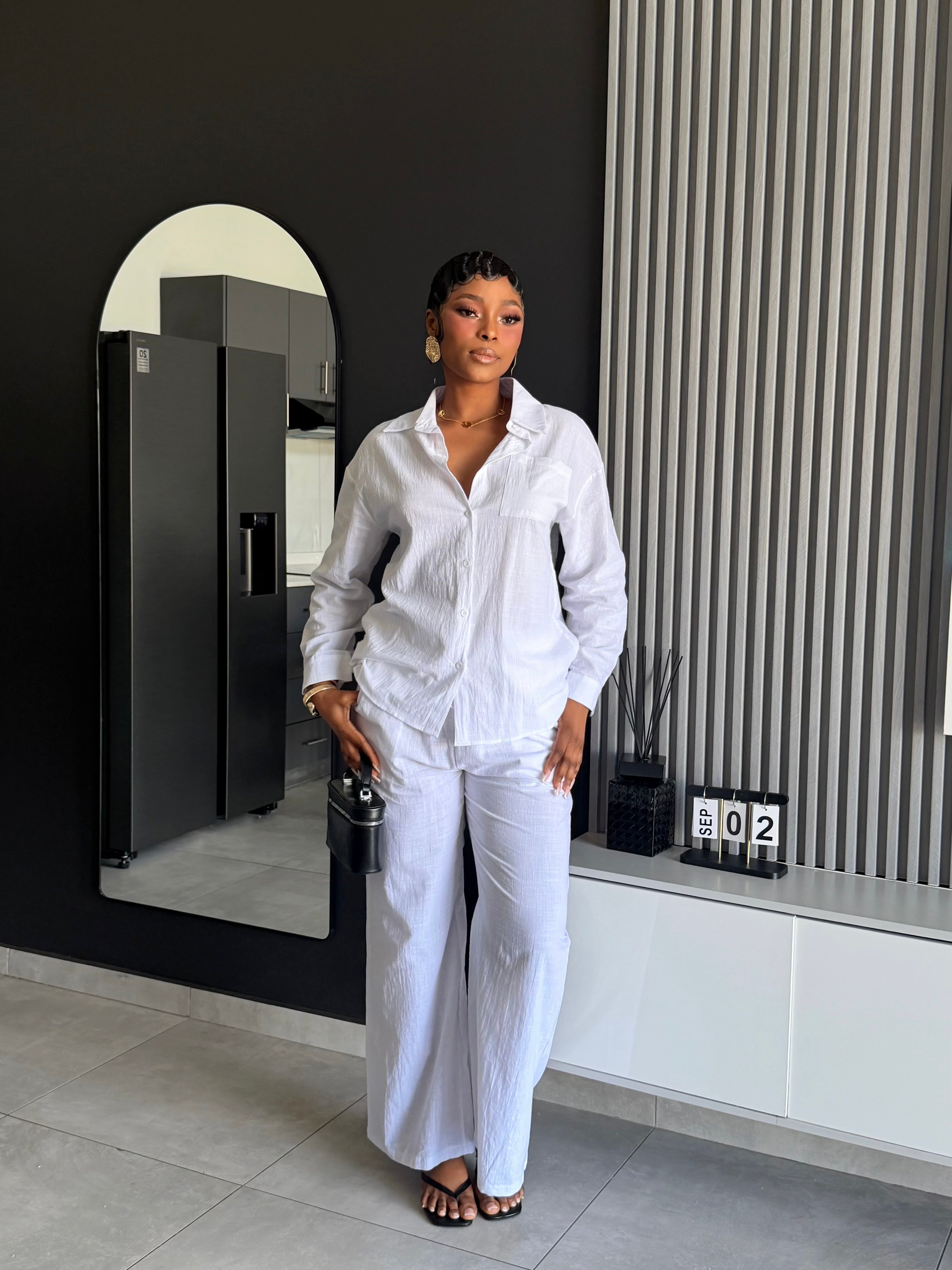 Solene Linen Lounge Set