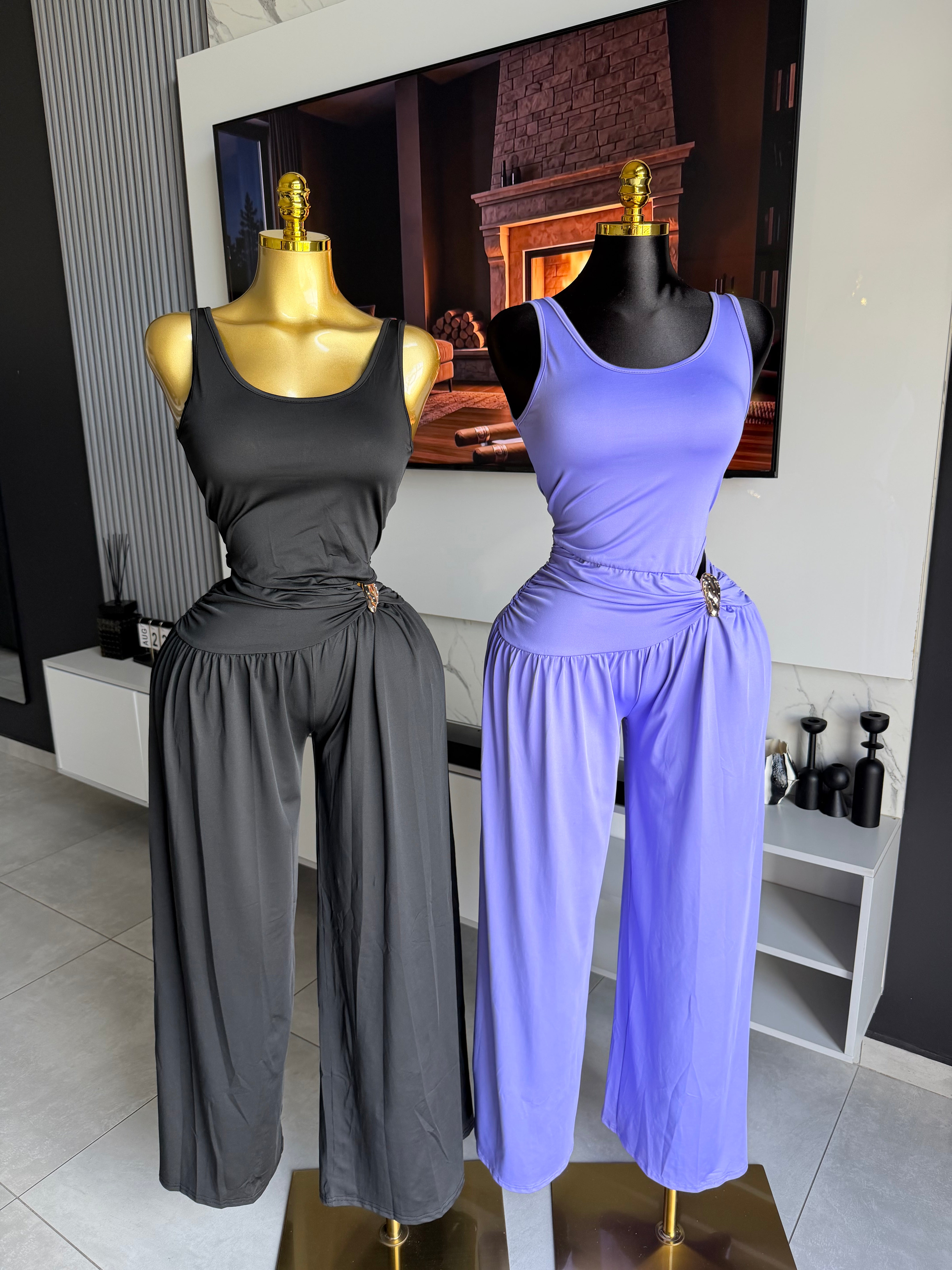 Monroe Drape Wide-Leg Jumpsuit