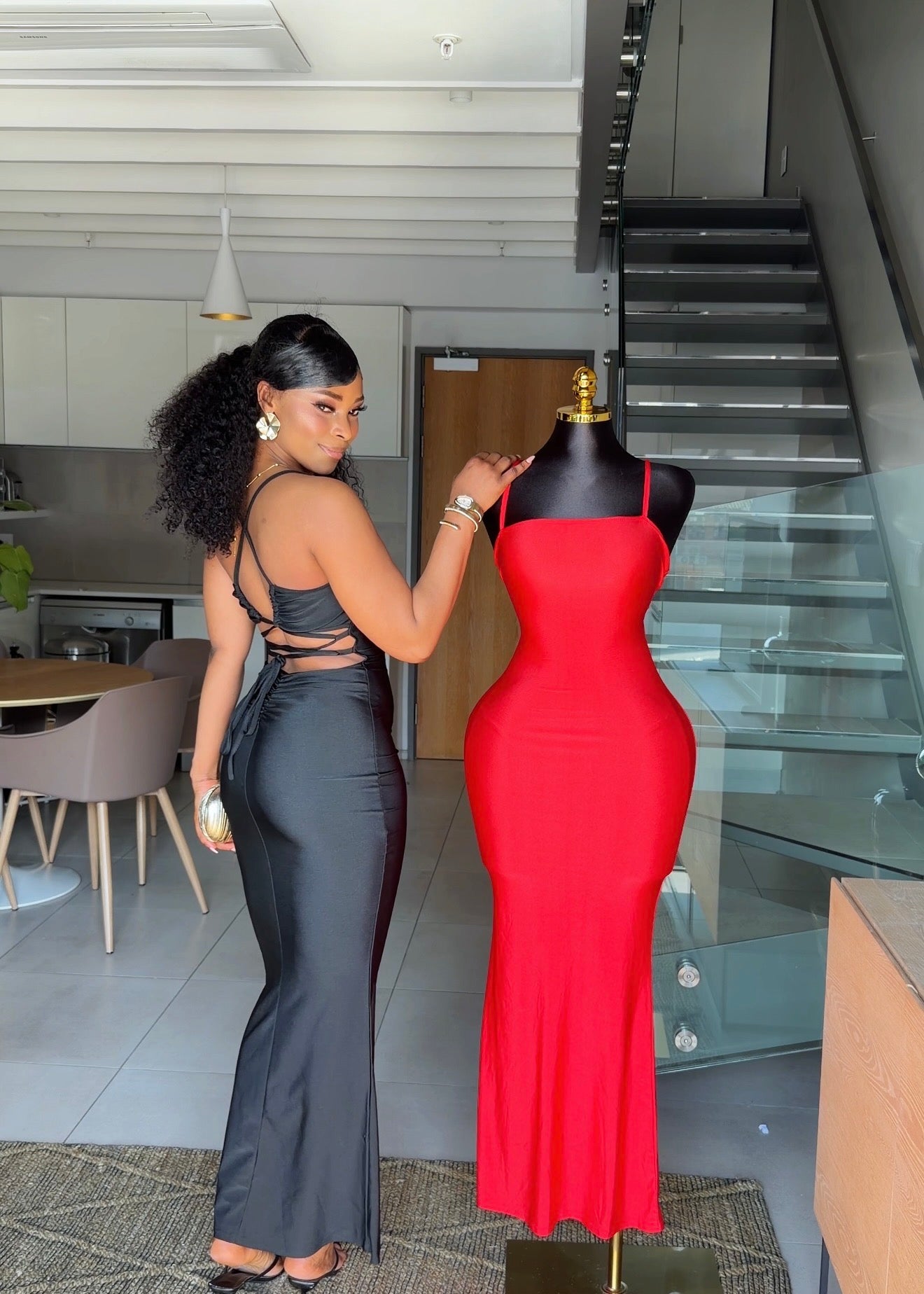 Nadia Open-Back Maxi Dress