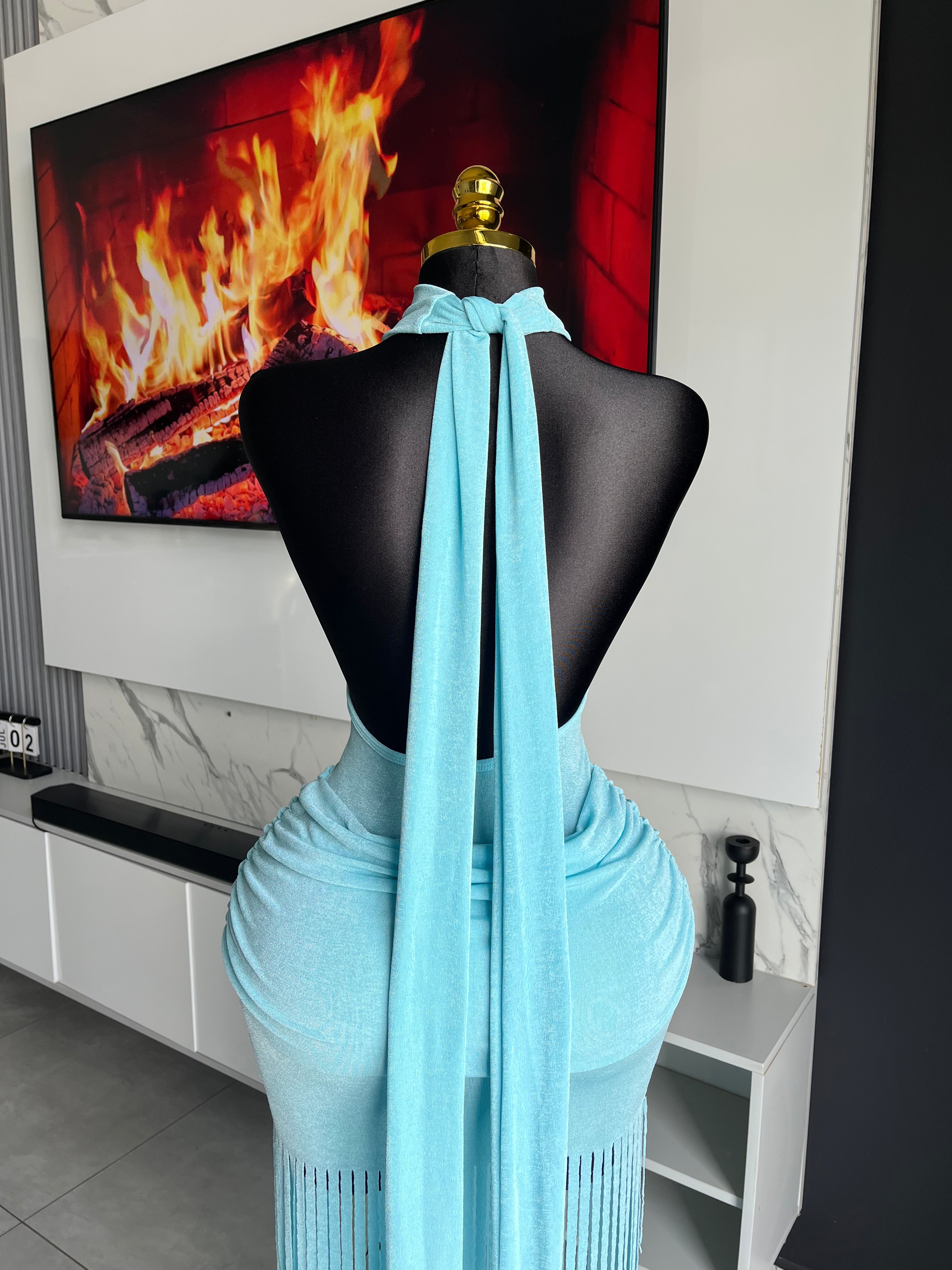 Amoura Fringe Maxi Dress