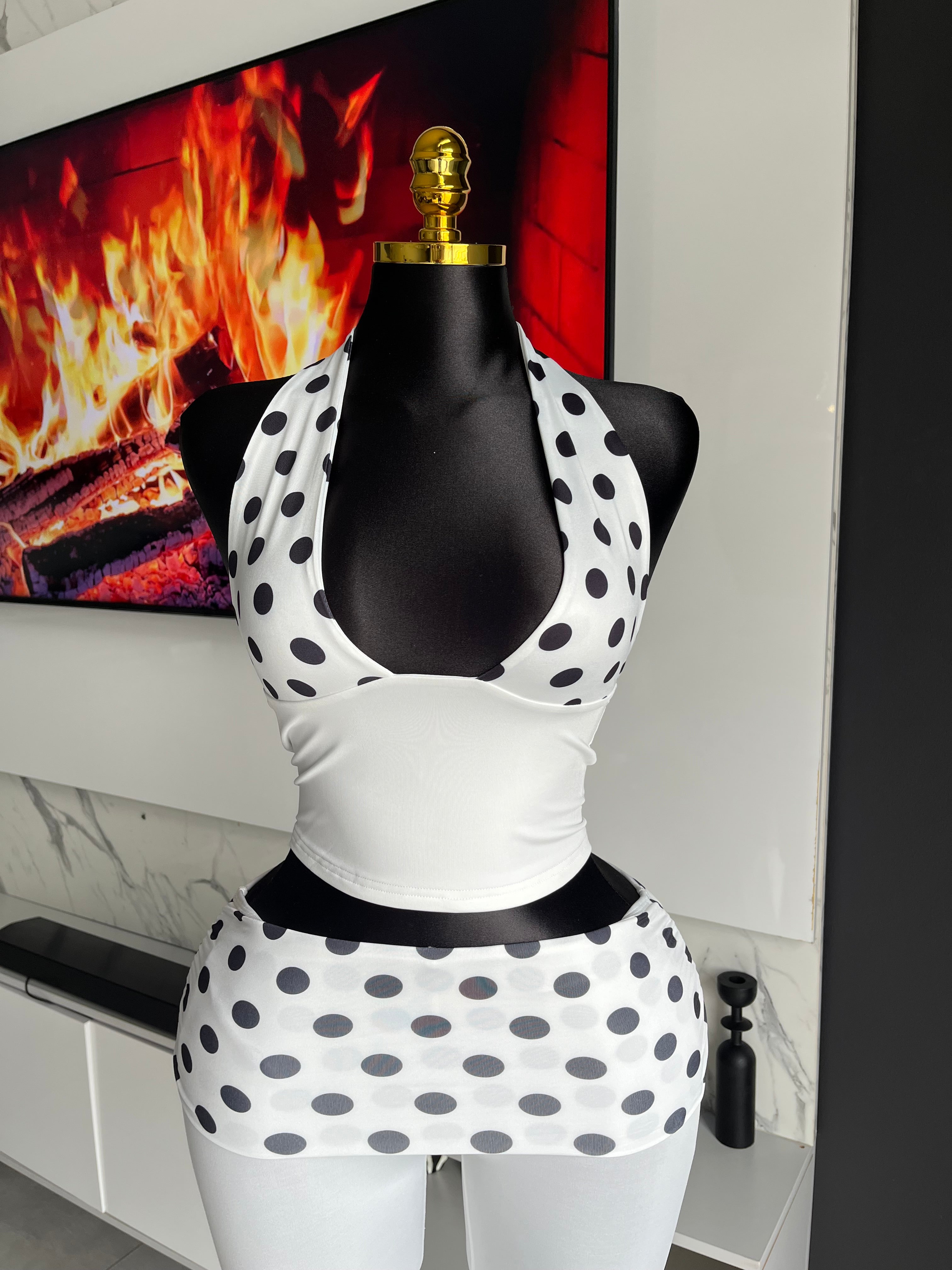 Gia Polka Dot Capri Set