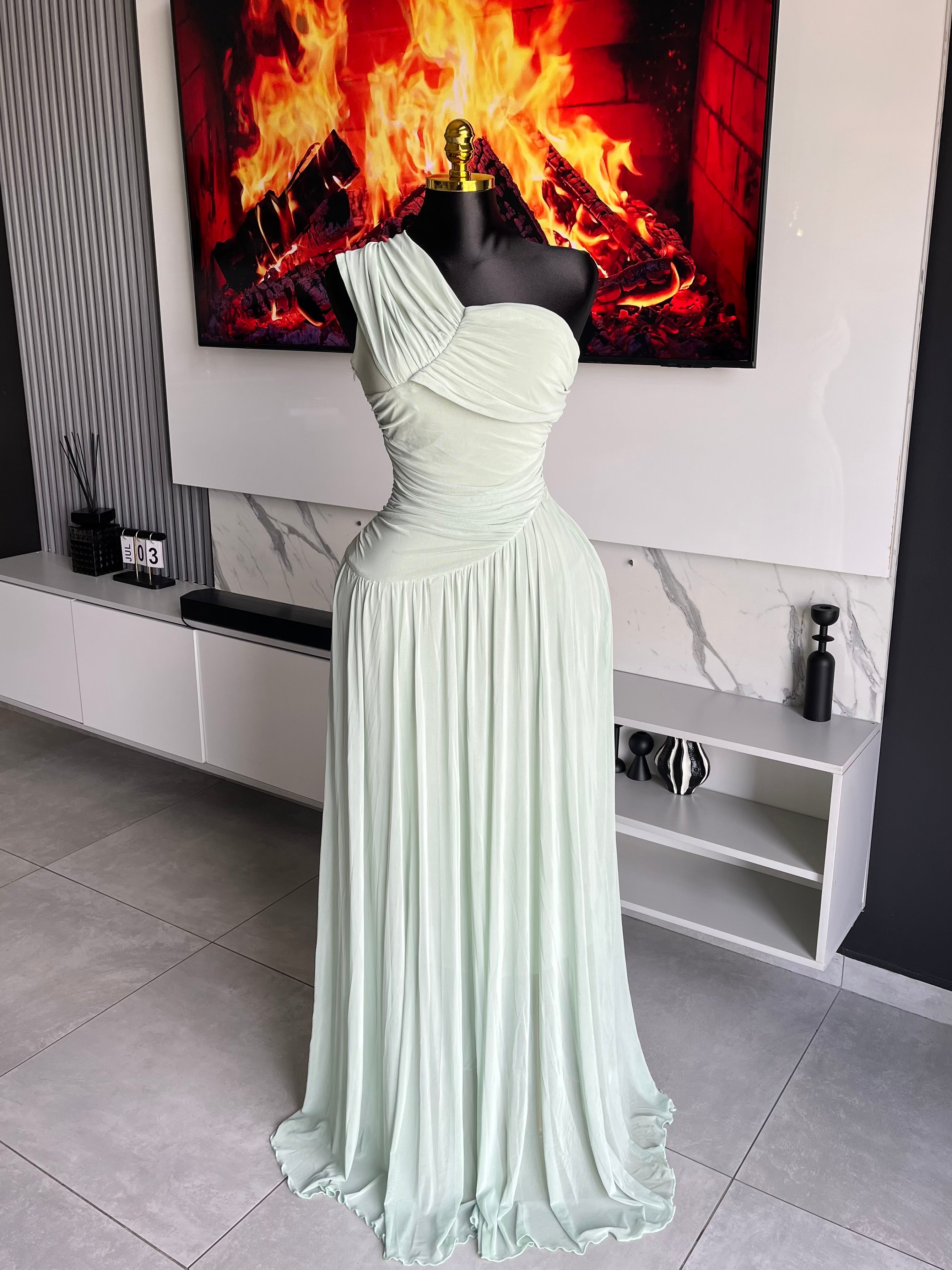 Riviera Pleated Maxi Dress