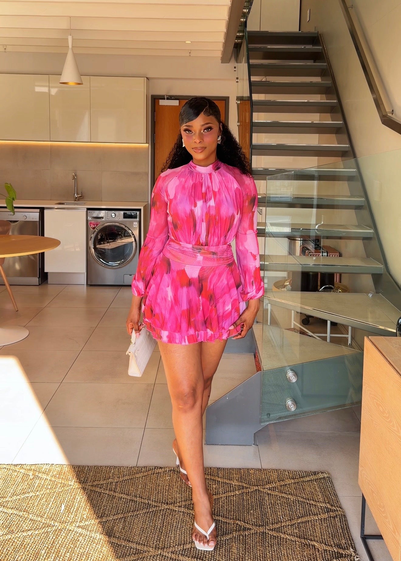 Dahlia Pink Mini Dress