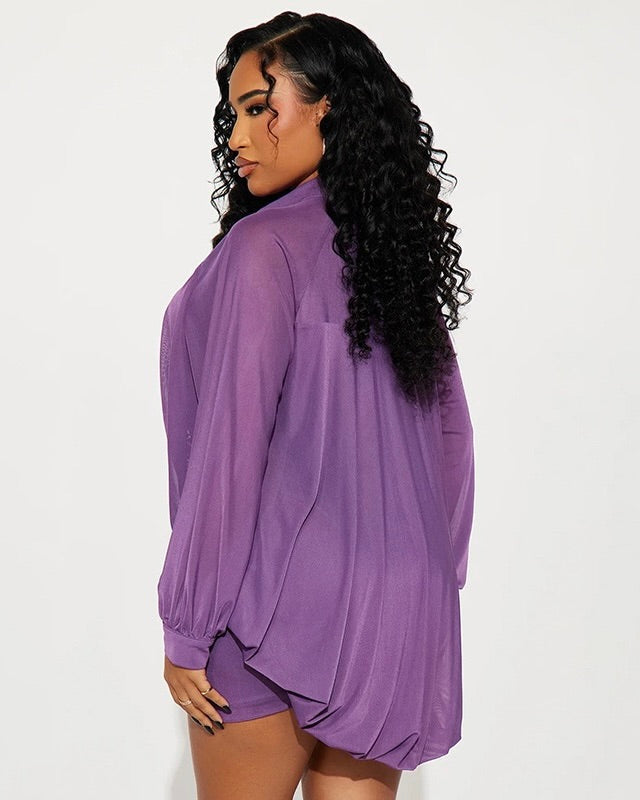 Femme Drape Mini Skirt Set