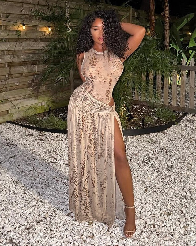 Hailey Printed Maxi Set