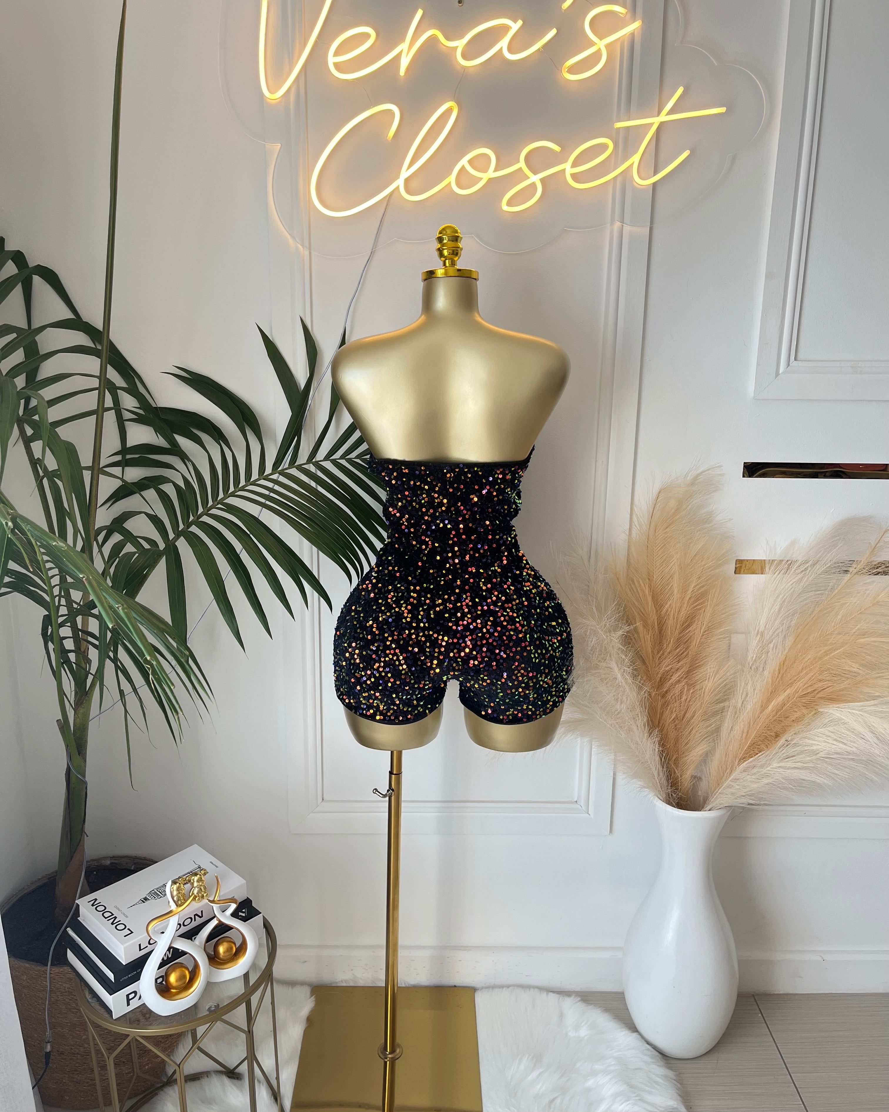 Watch Me Sequin Romper
