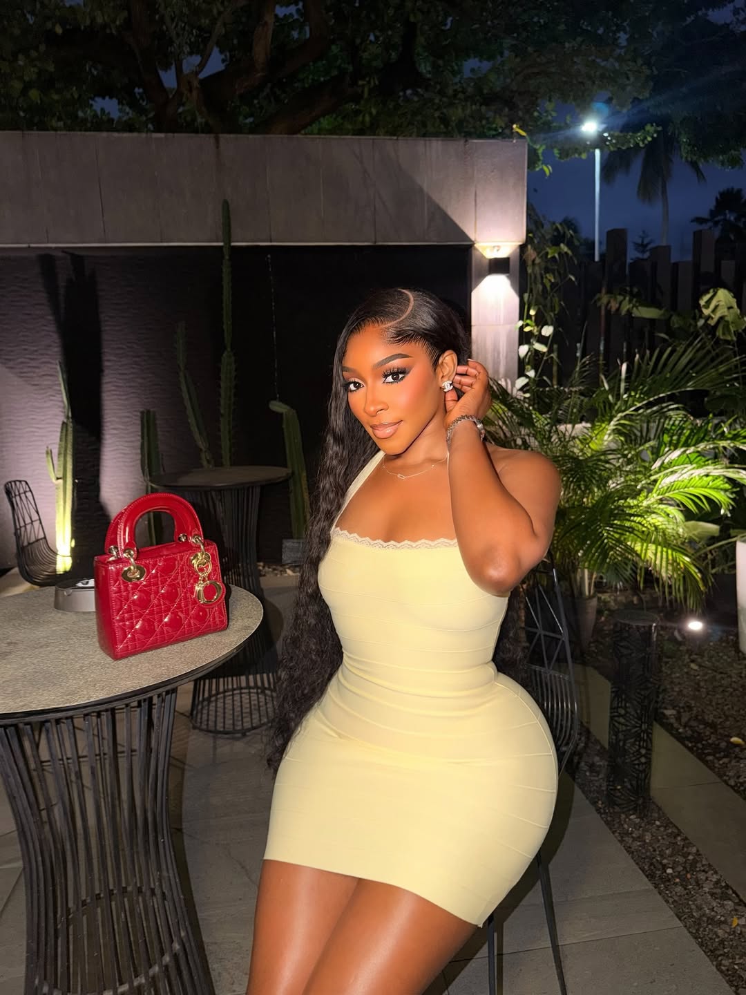 Sorella Bandage Halter Mini Dress