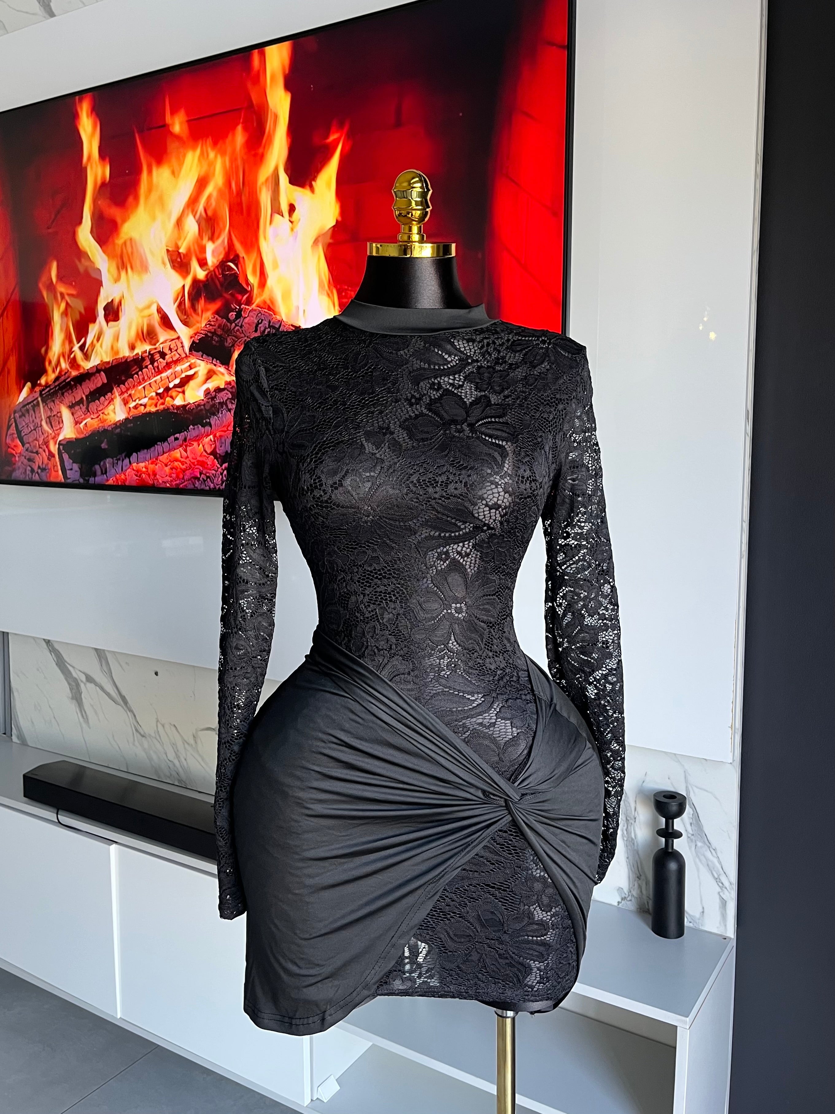 Bee Lacy Lace Bodycon Mini Dress
