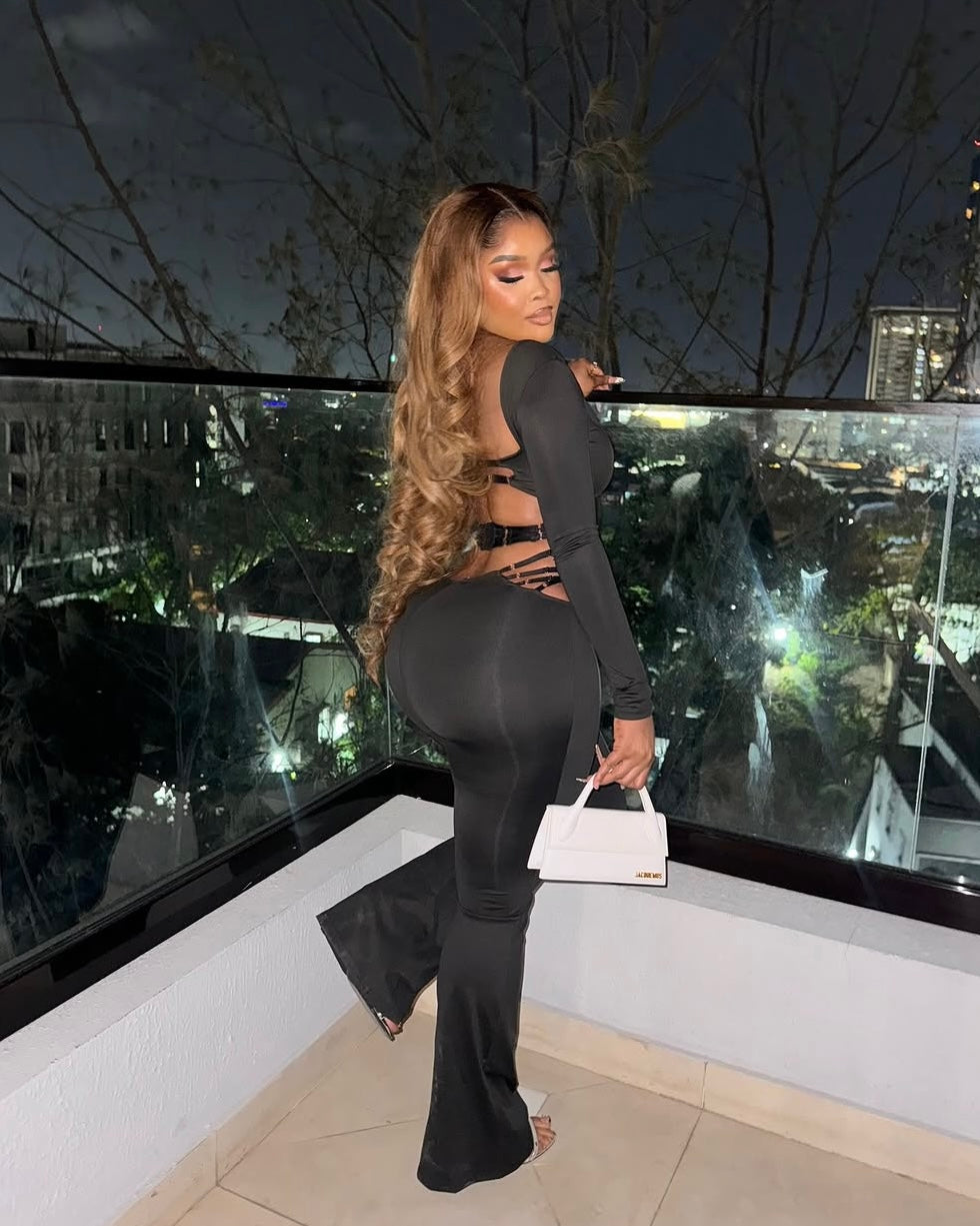 Noir Luxe Two-Piece Set
