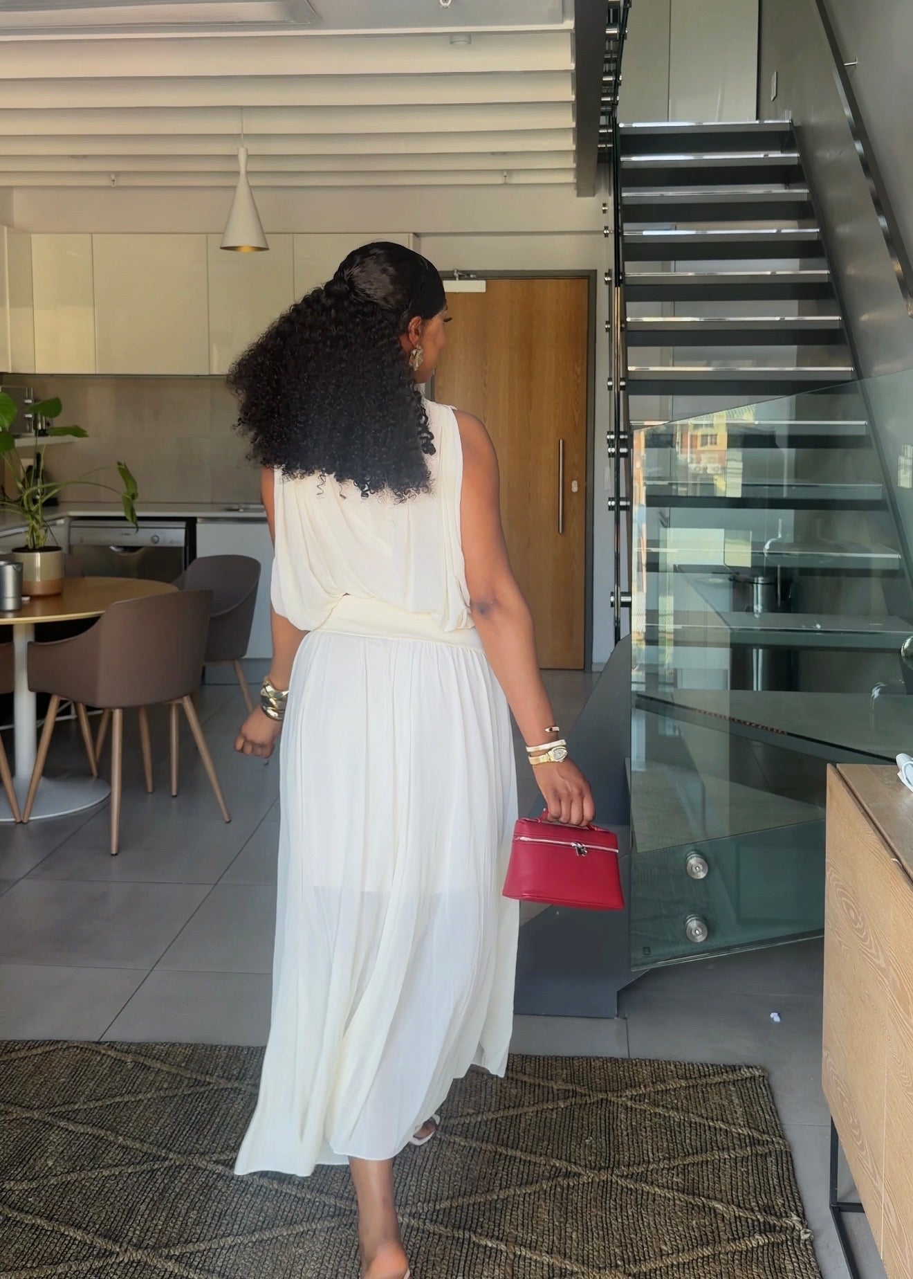Eliana Ivory Two-Piece Maxi Set