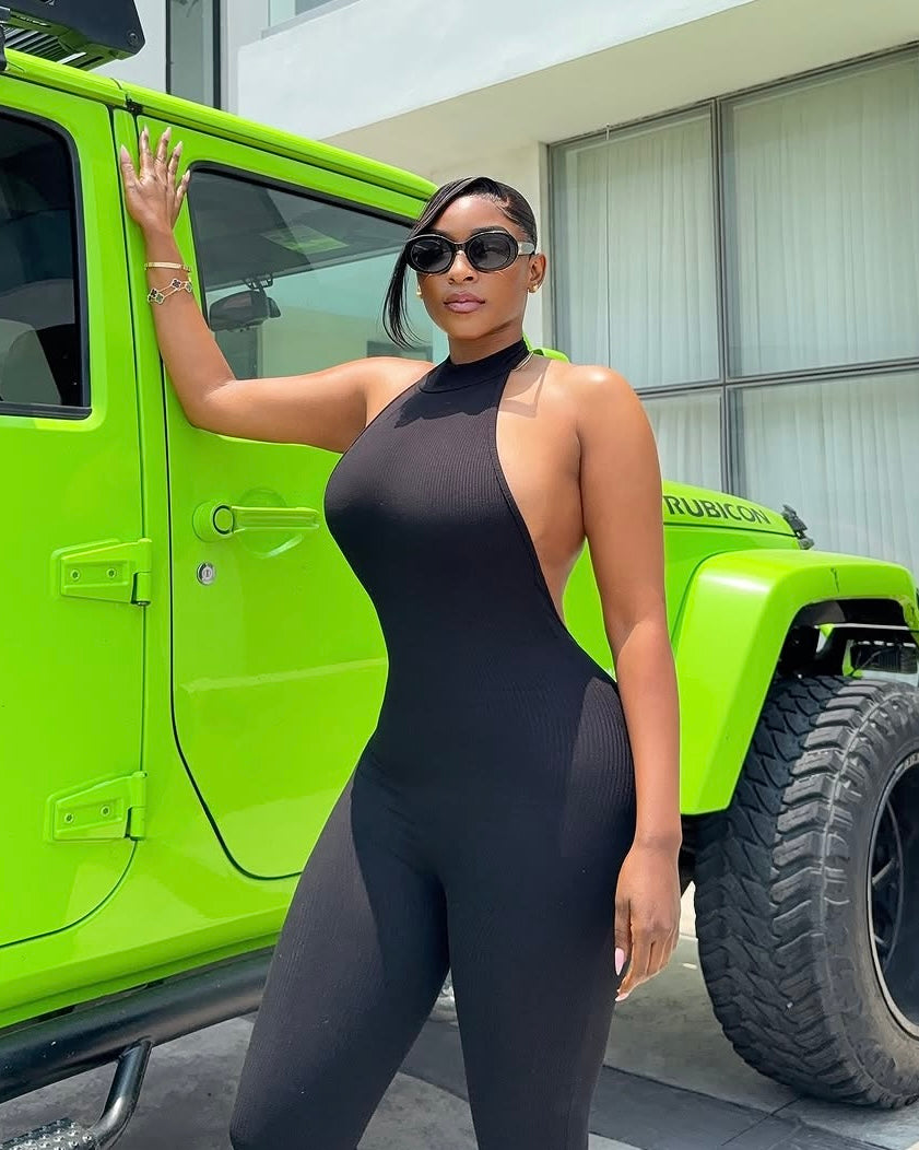 Noir Halter Jumpsuit