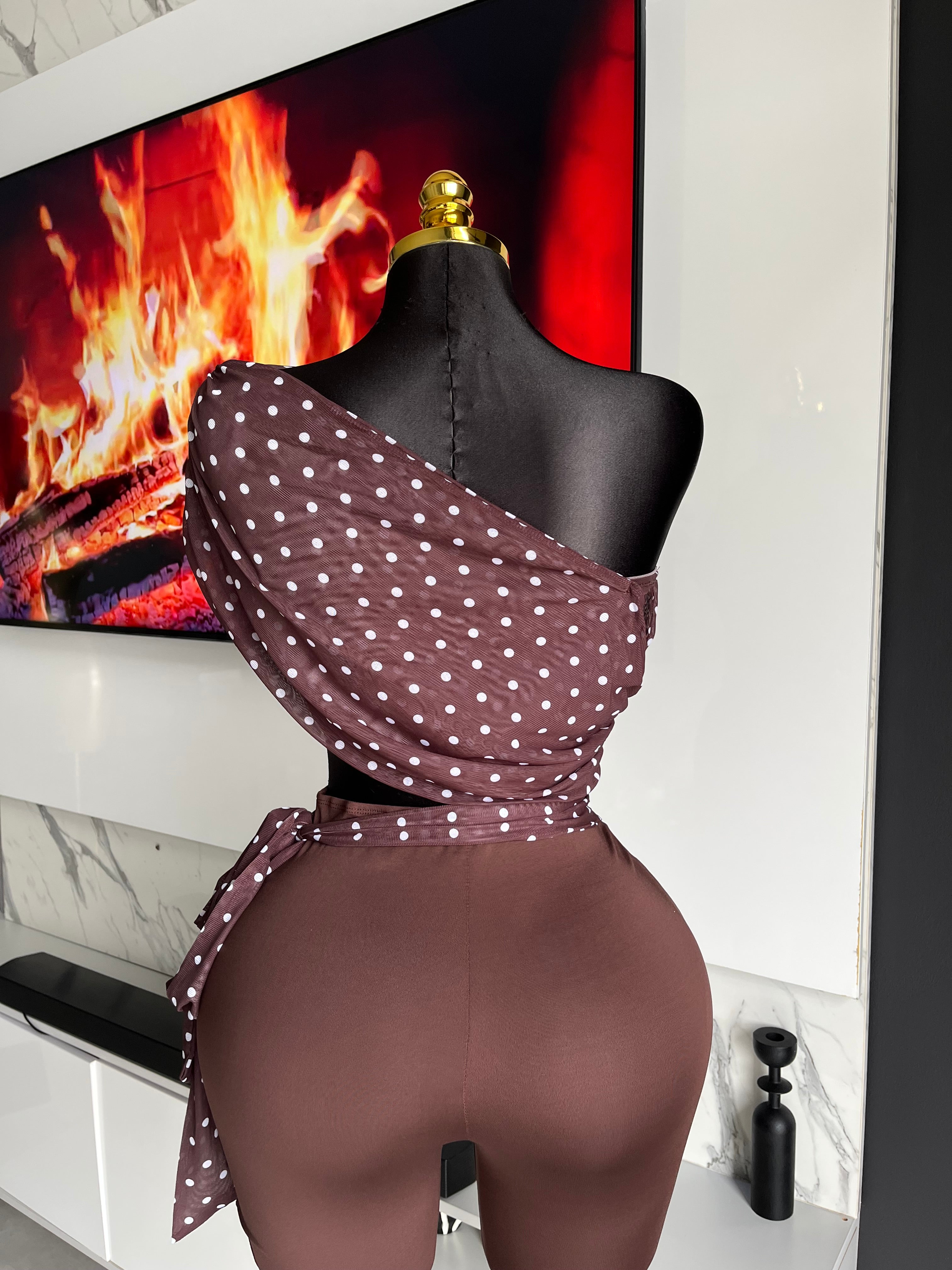 Hallie Polka Dot Capri Set
