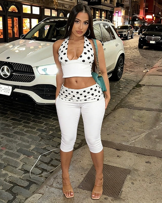 Gia Polka Dot Capri Set