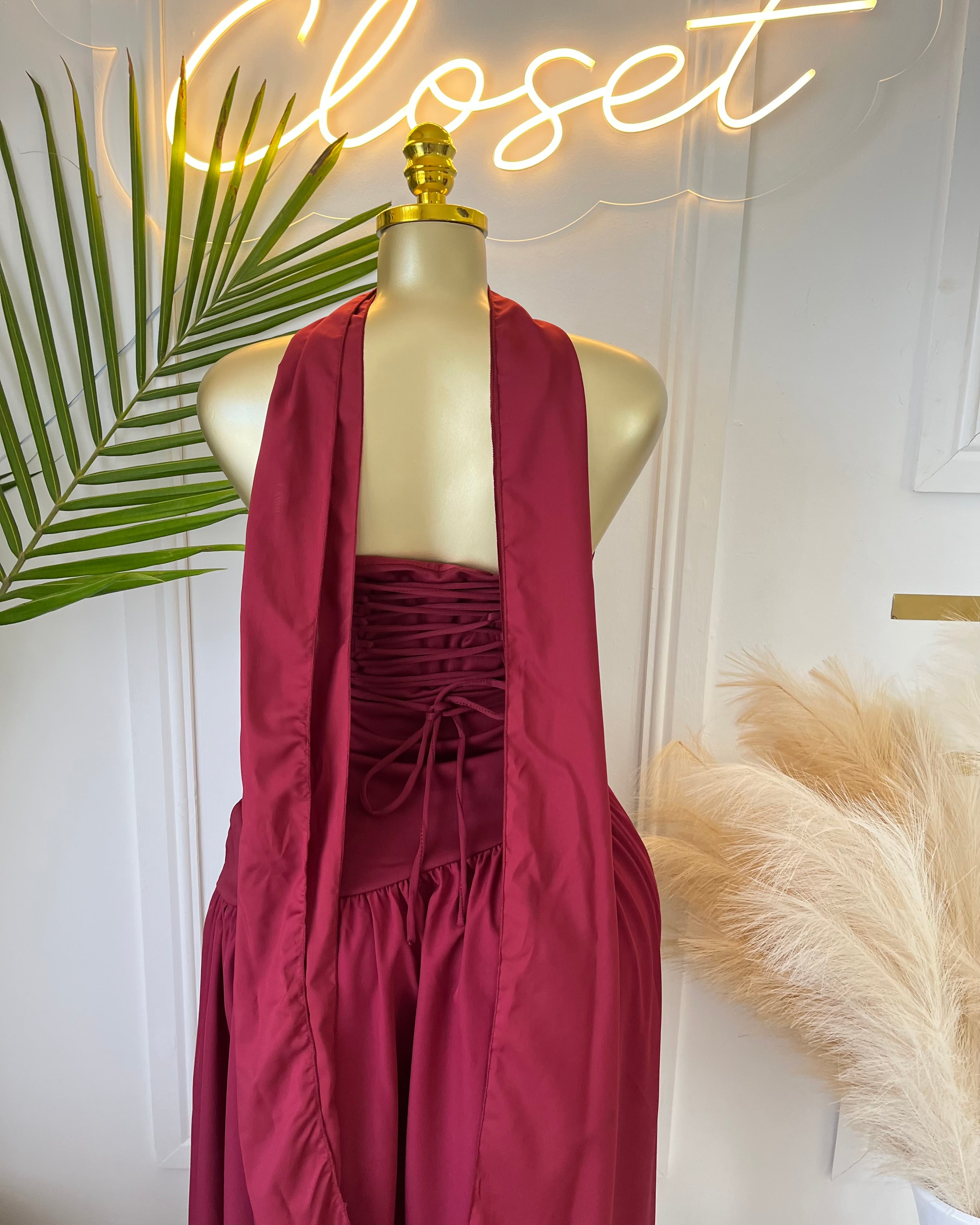 Amara Draped Elegance Gown