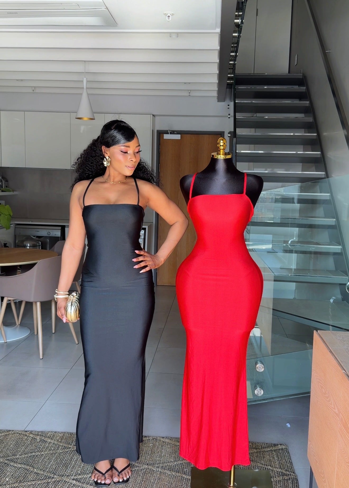 Nadia Open-Back Maxi Dress