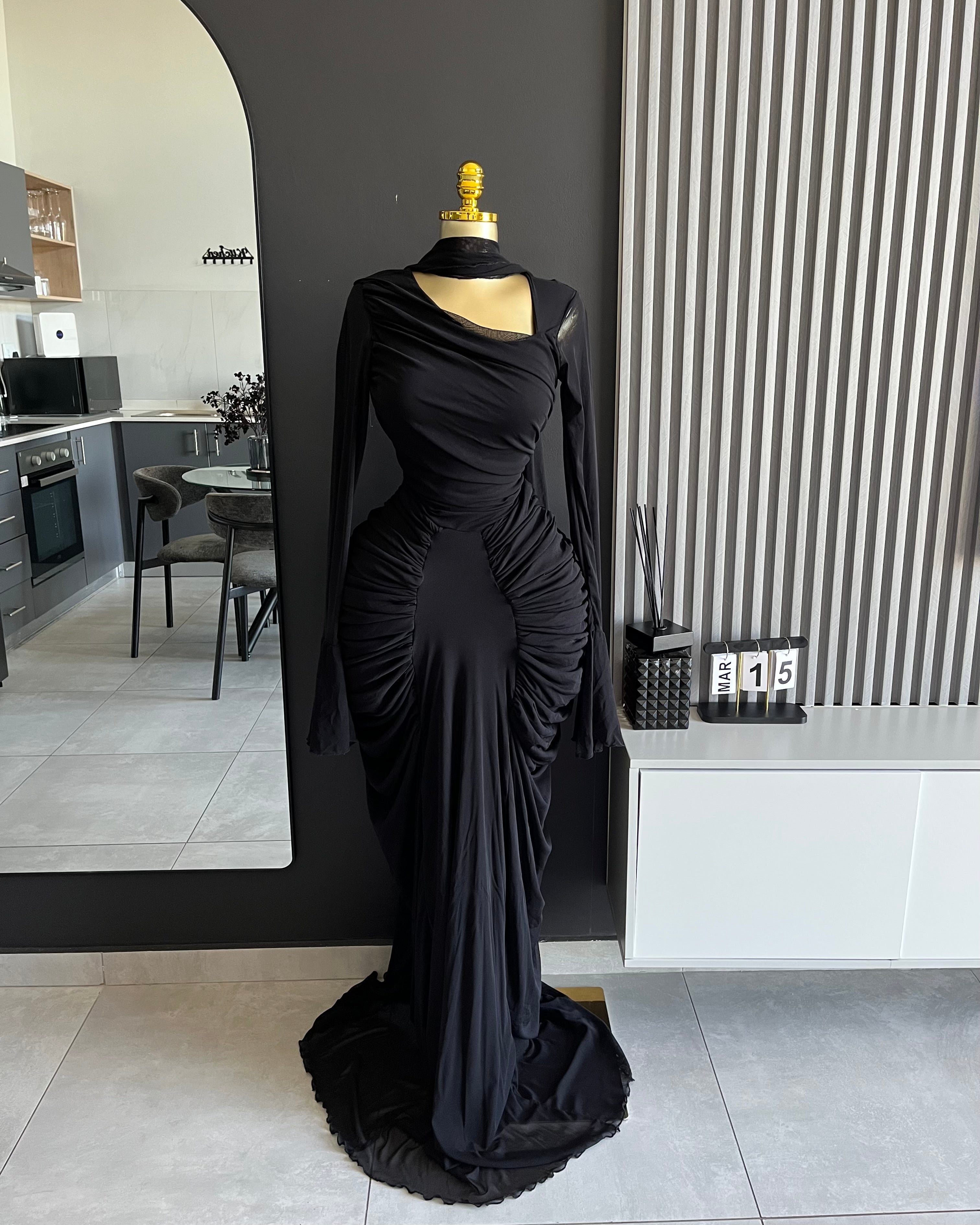 Olivette Draped Maxi Dress
