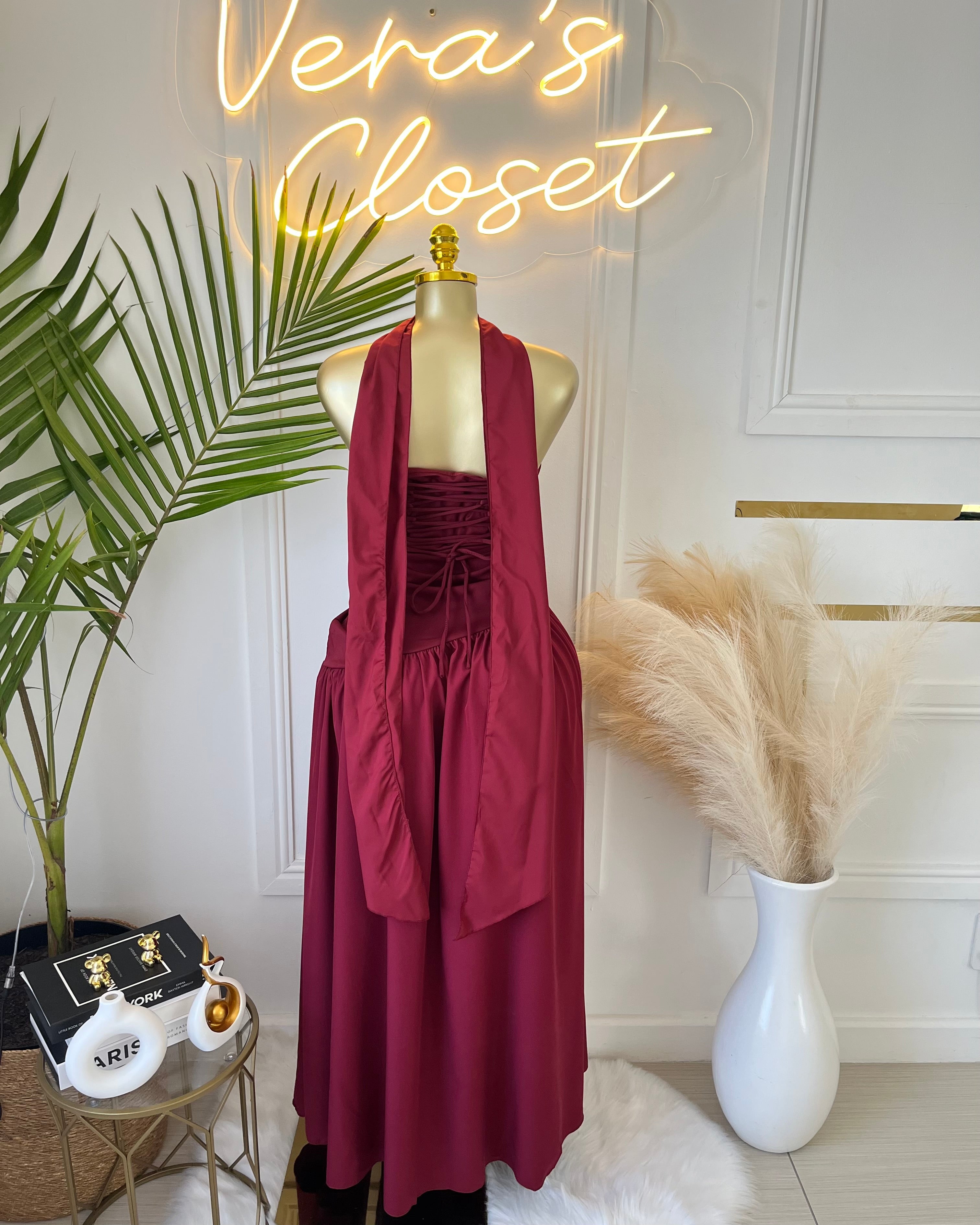 Amara Draped Elegance Gown