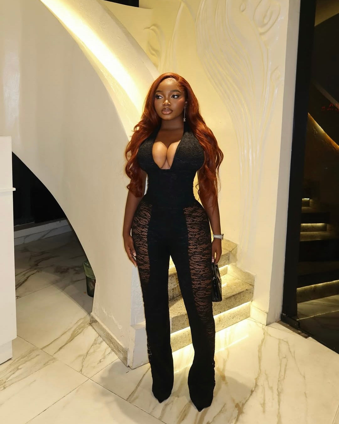 Soraya Lace Corset Jumpsuit