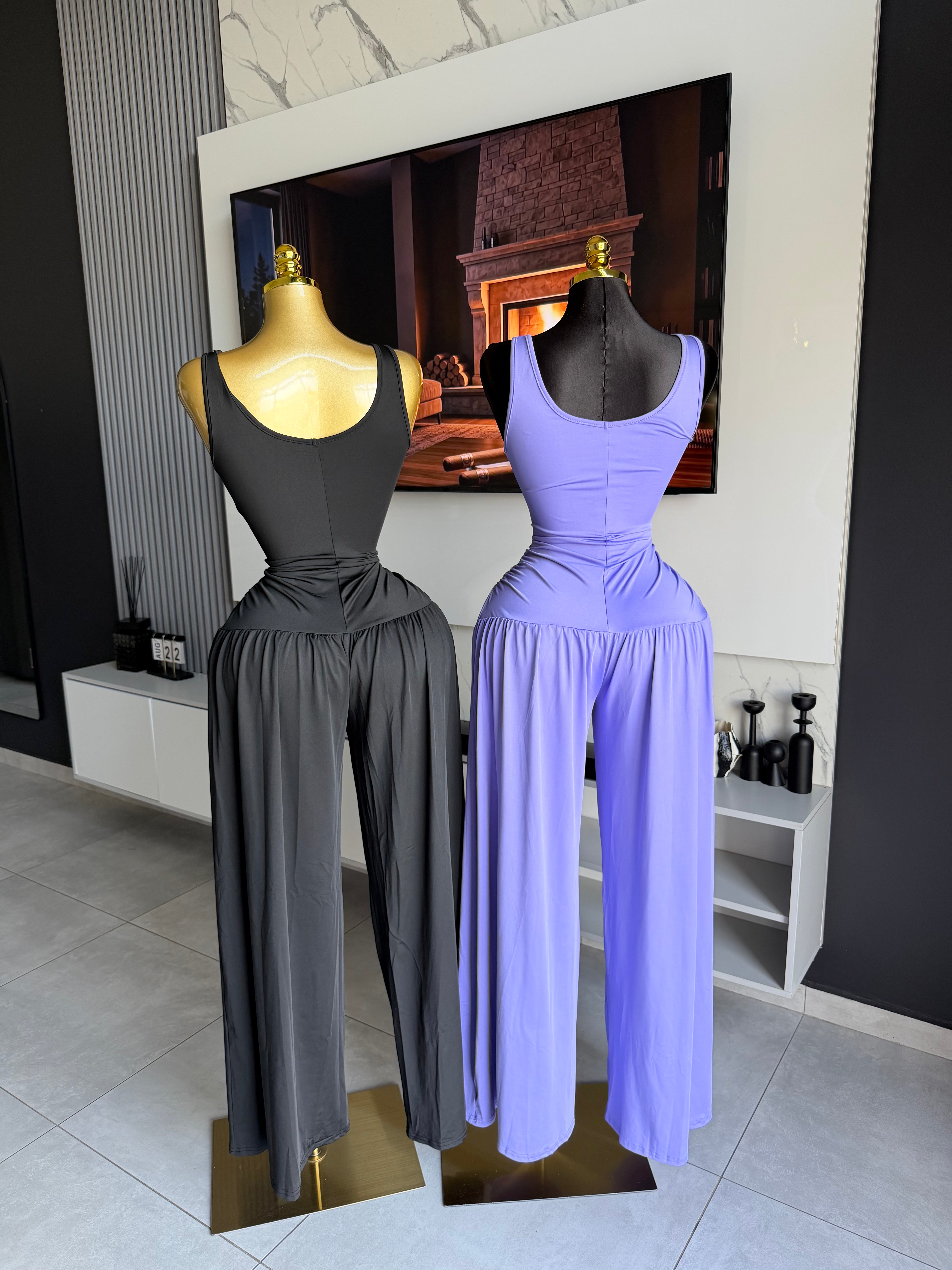 Monroe Drape Wide-Leg Jumpsuit