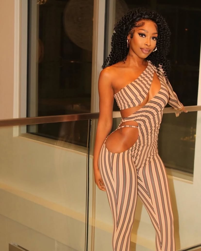 Maria One-Sleeve Cutout Jumpsuit