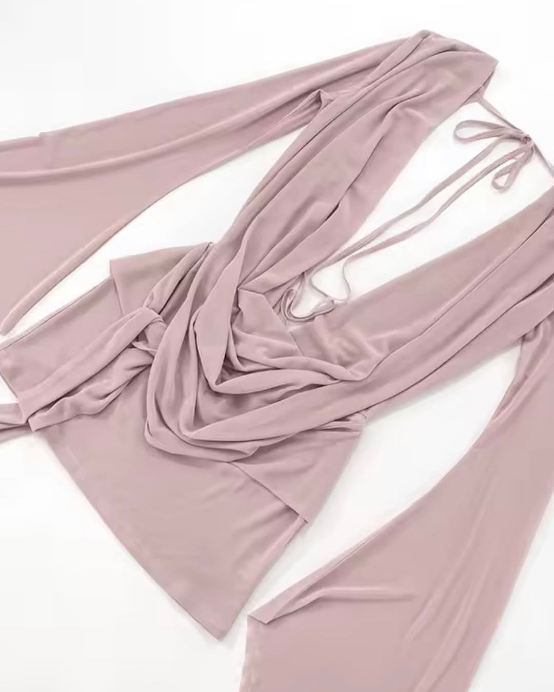 Blush Hour Drape Dress