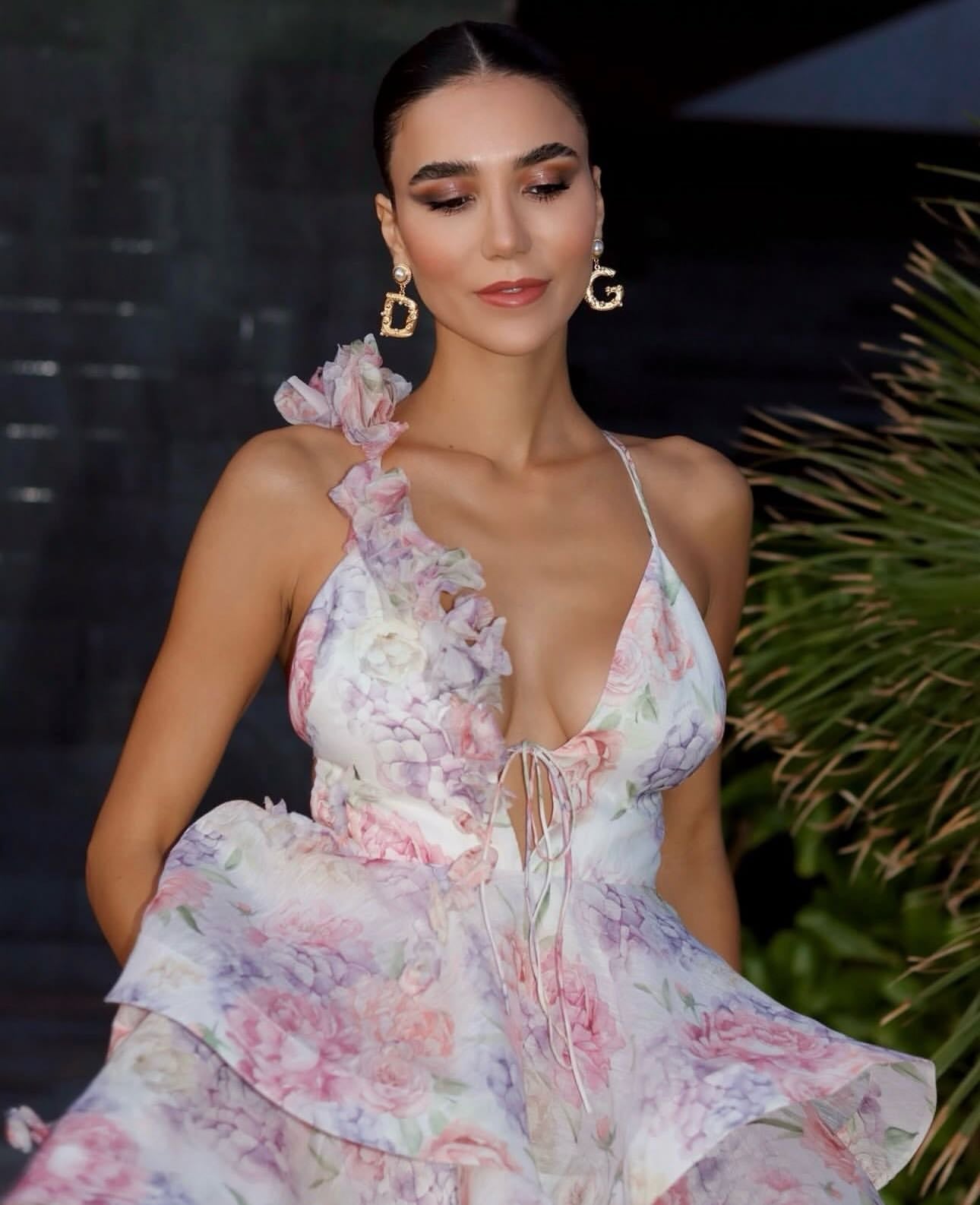 Coralie Floral Ruffle Mini Dress