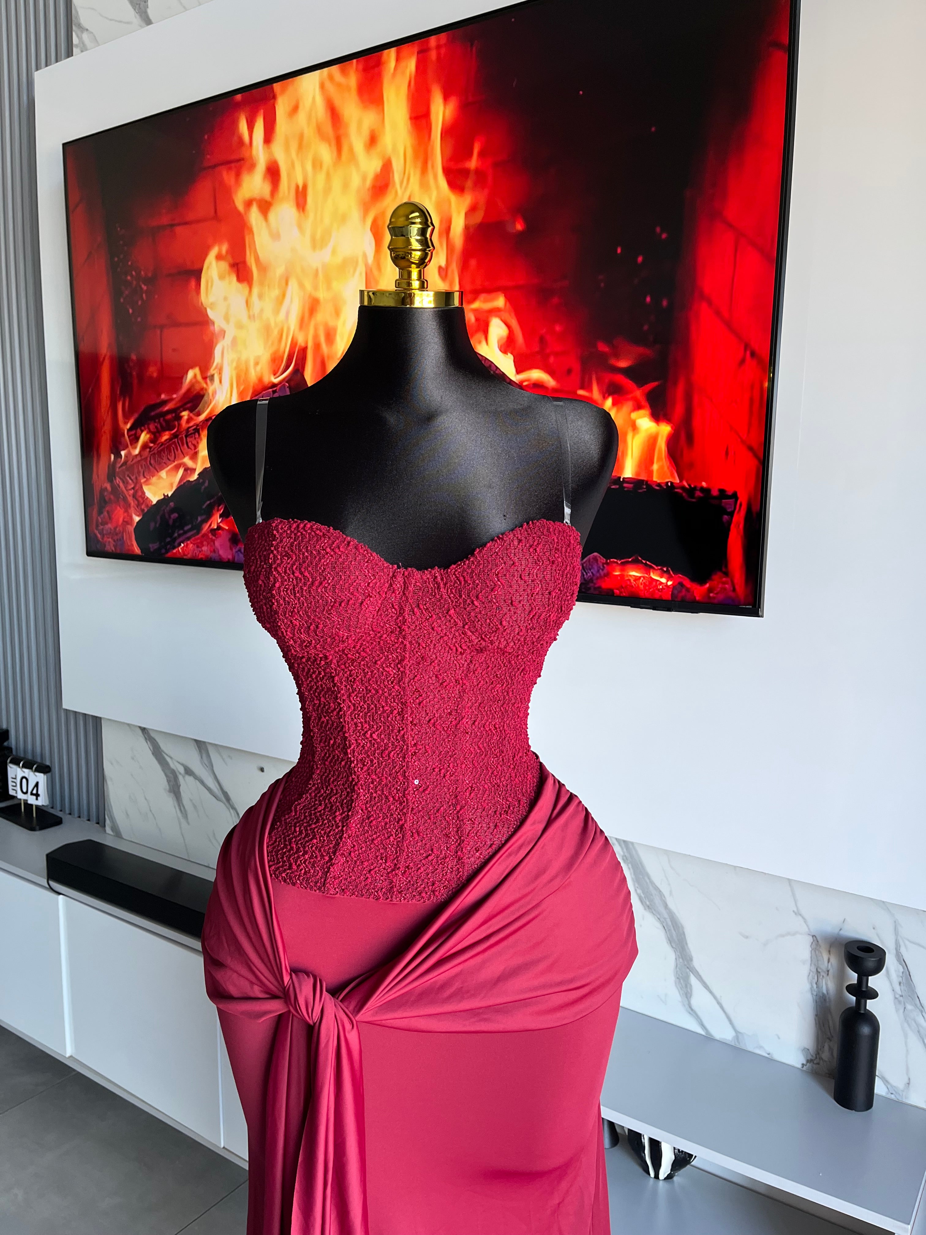 Temptress Draped Maxi Dress