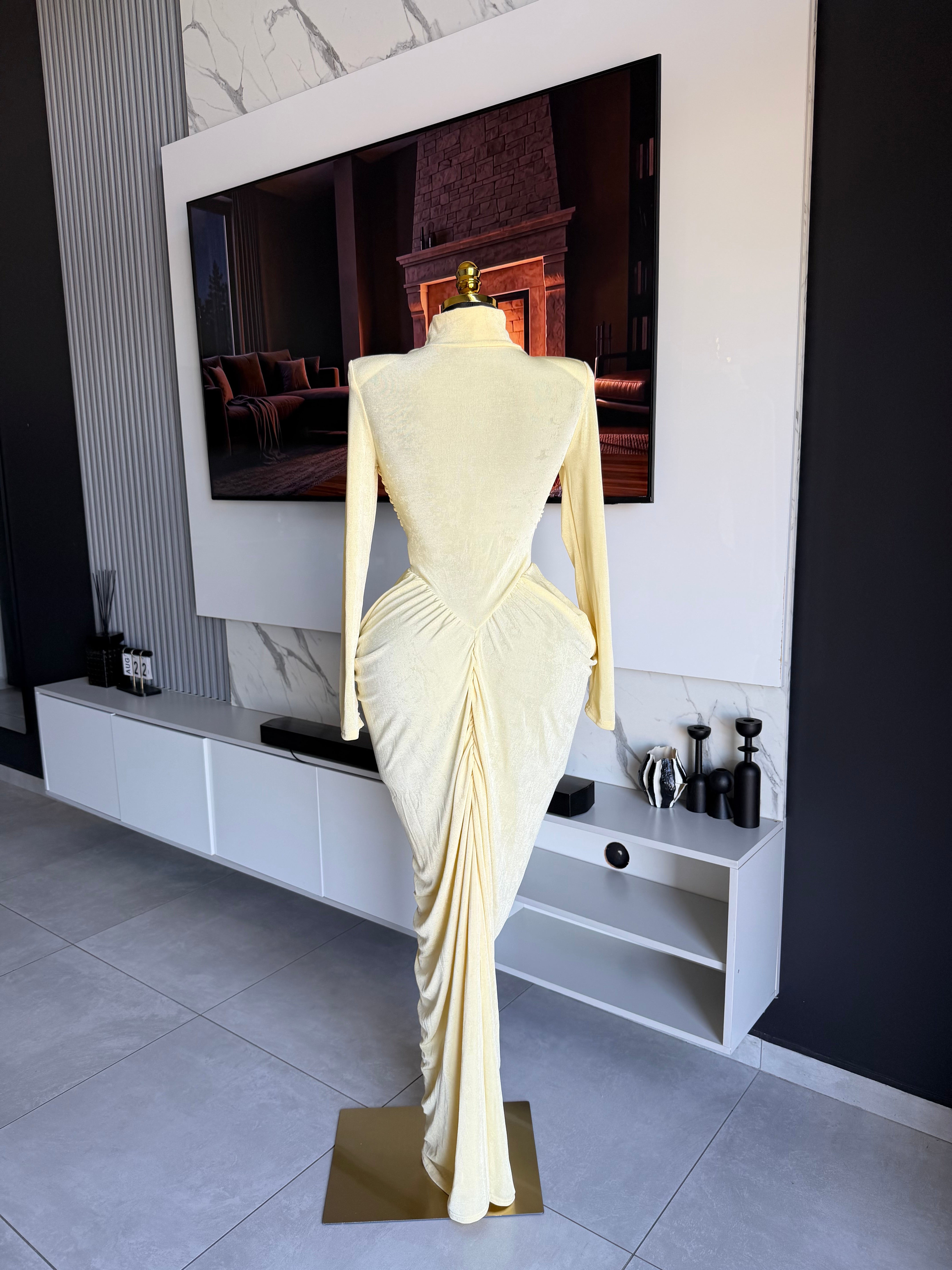 Limoné Ruched Cutout Maxi Dress