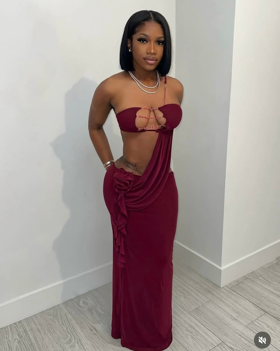 Soliel Draped Maxi Dress