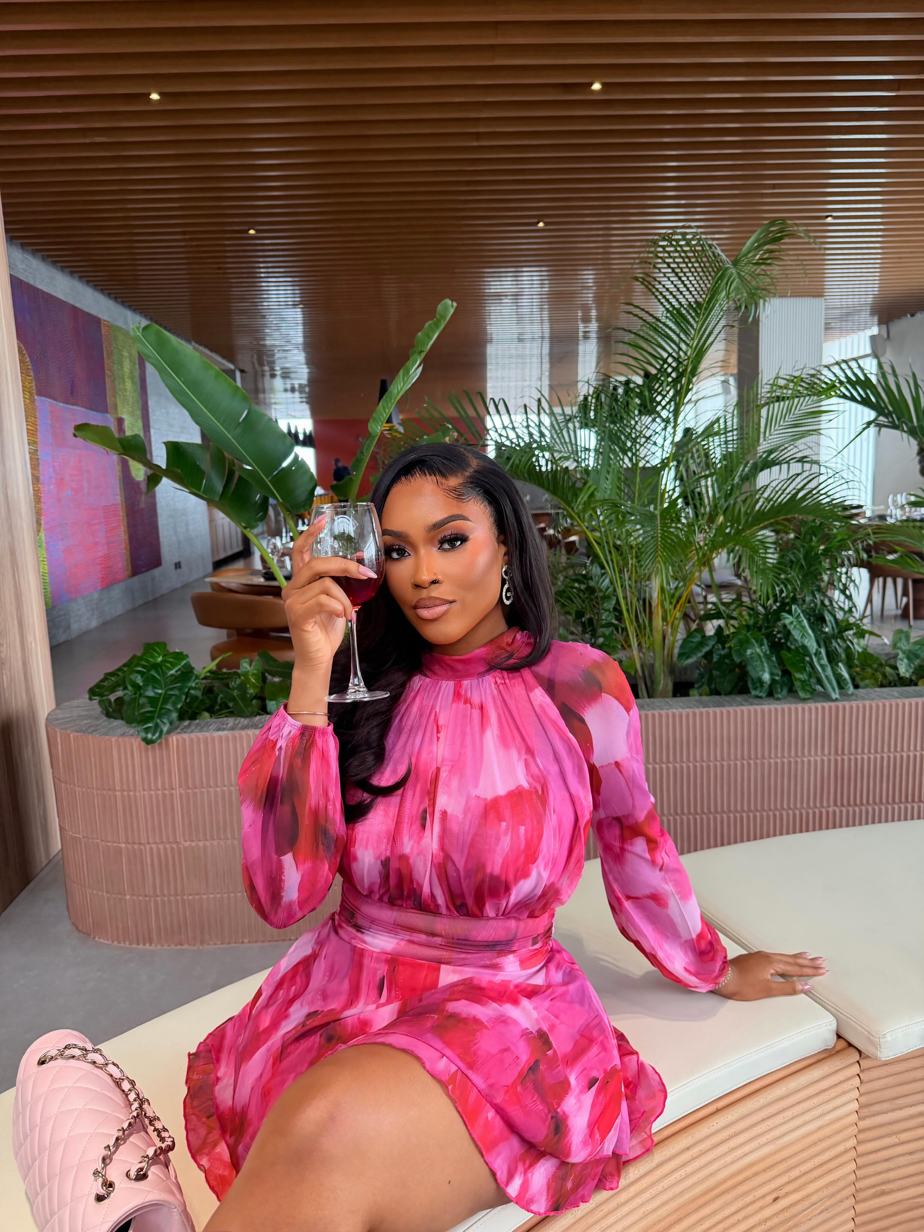 Dahlia Pink Mini Dress