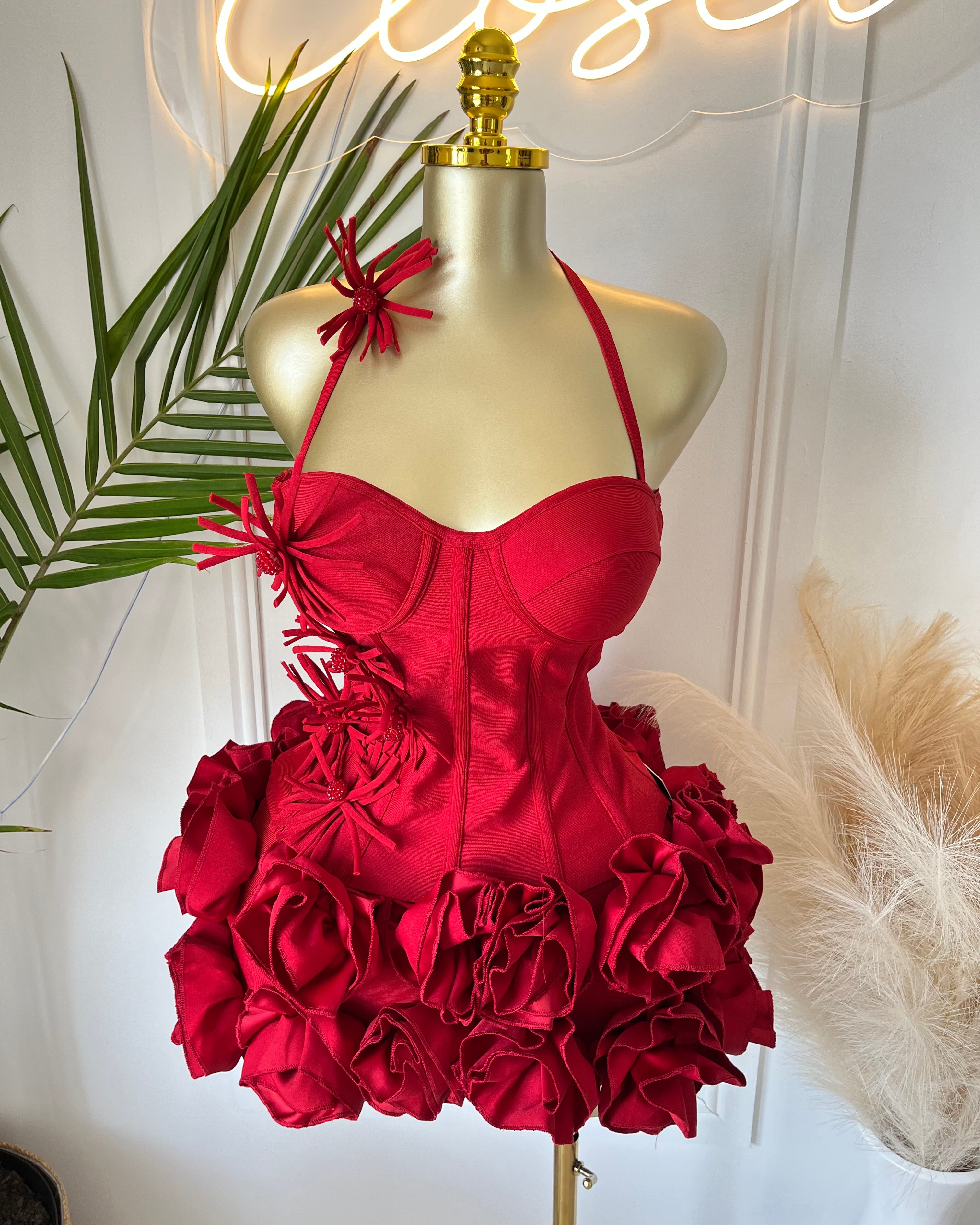 Valentina Petal Corset Skirt Set