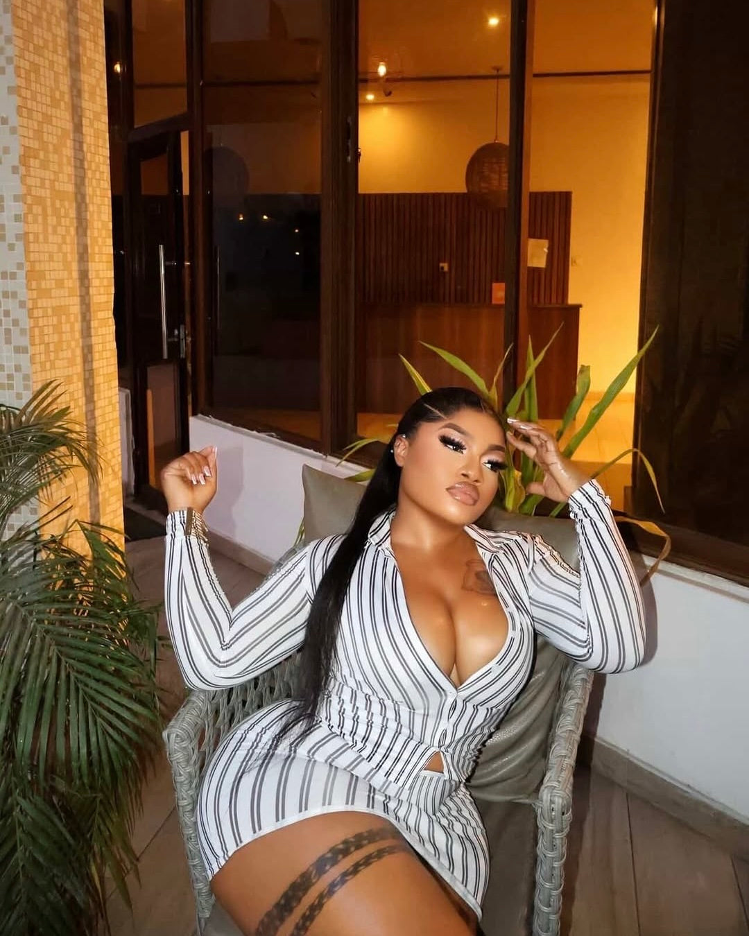 Oasis Striped Shirt Mini Set