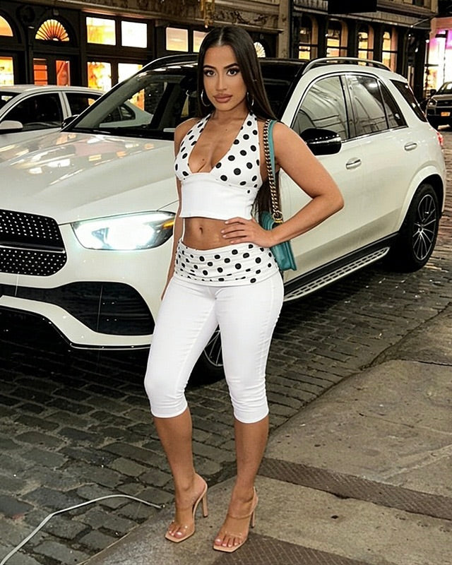 Gia Polka Dot Capri Set