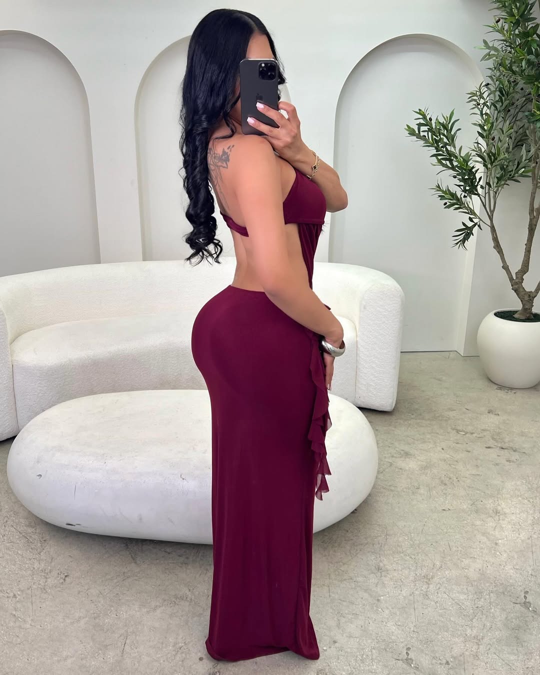 Soliel Draped Maxi Dress