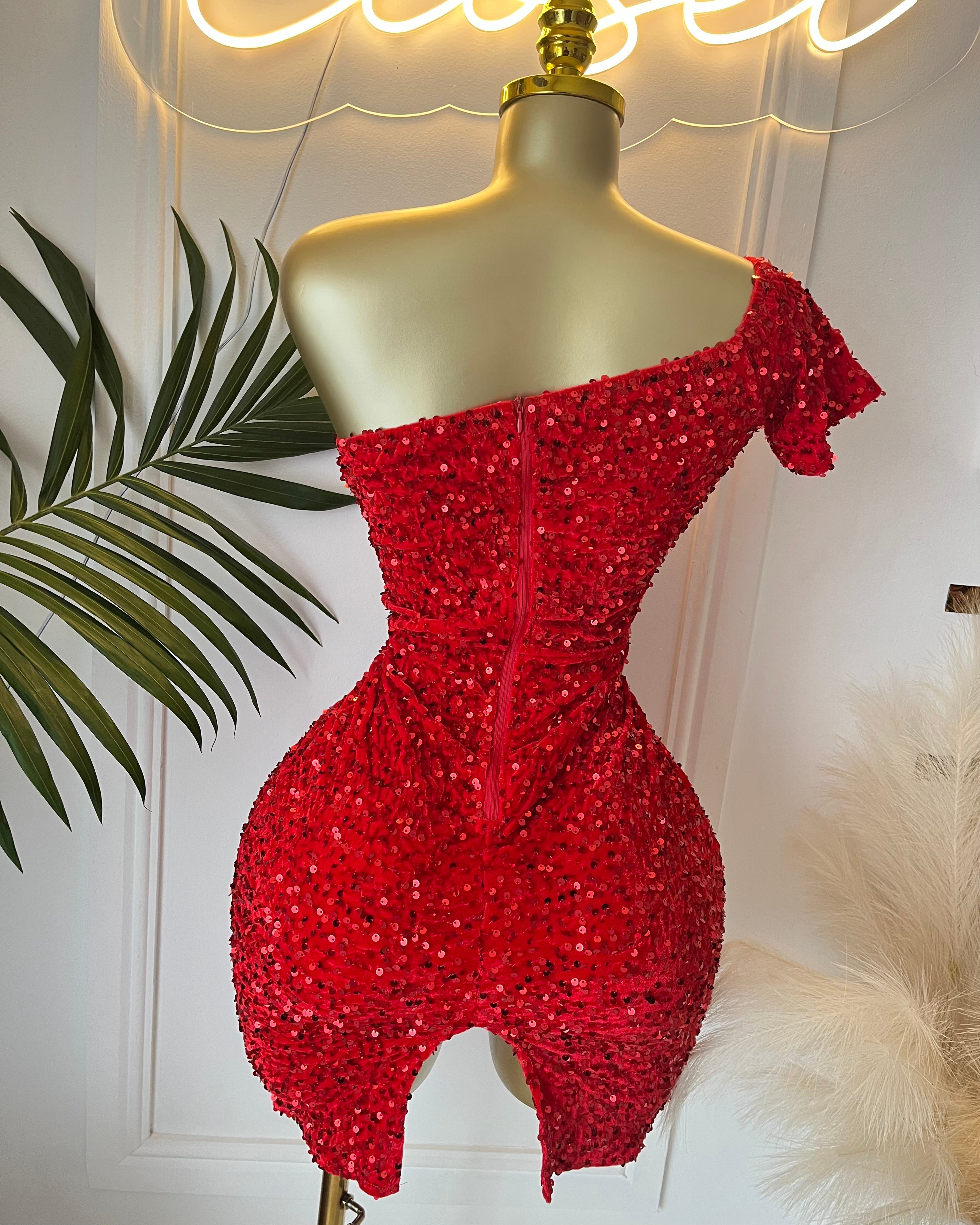 Paris Sequin Midi Dress