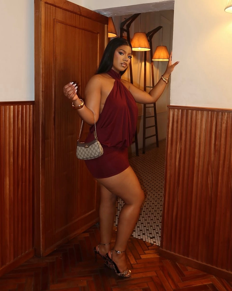 Gilda Backless Mini Dress