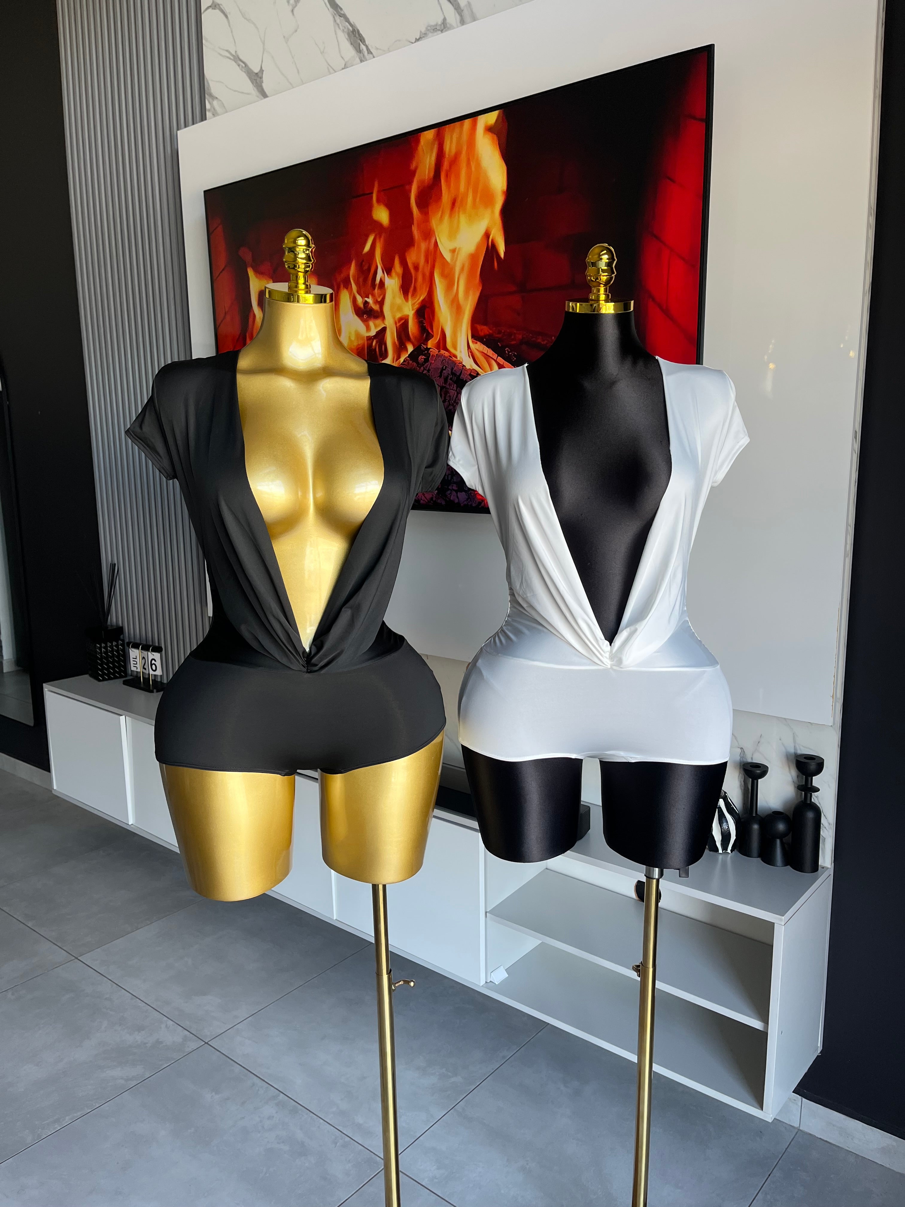 Sinner Deep Plunge Romper