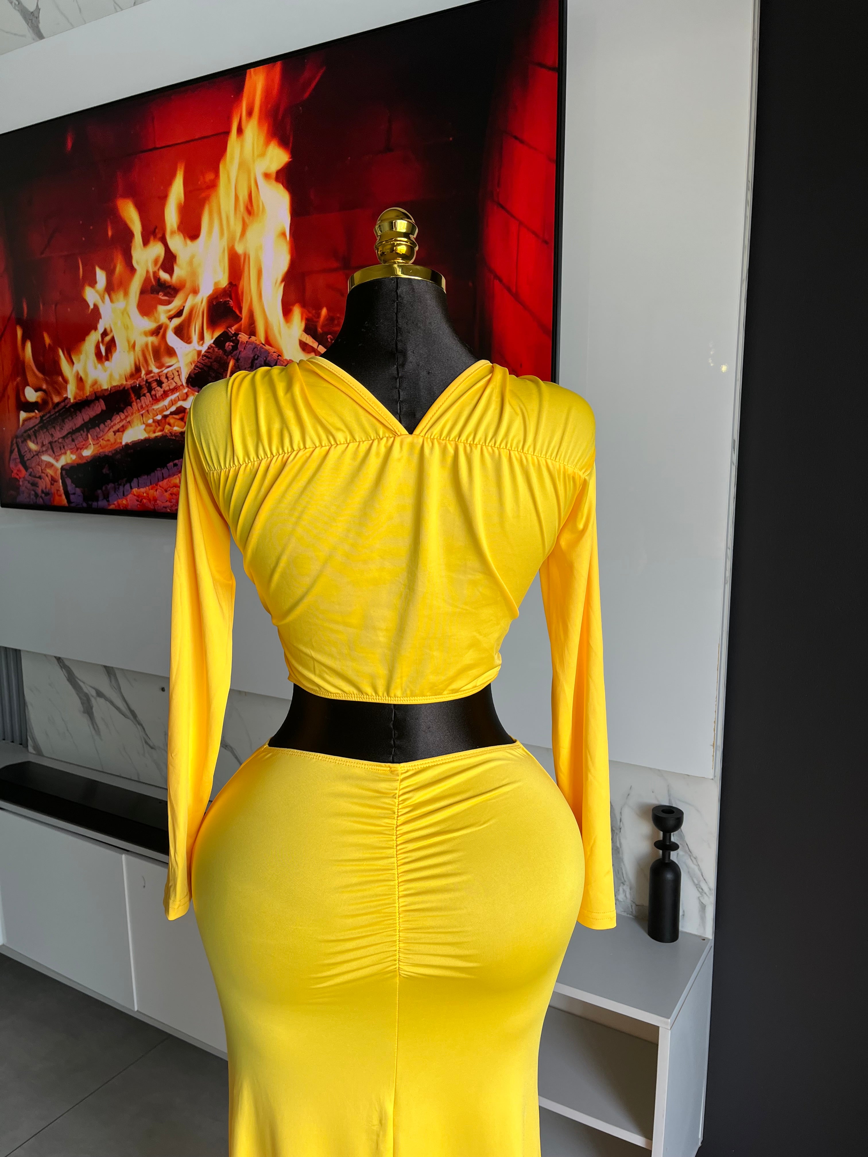 Deja Twist-Front Maxi Two-Piece Set