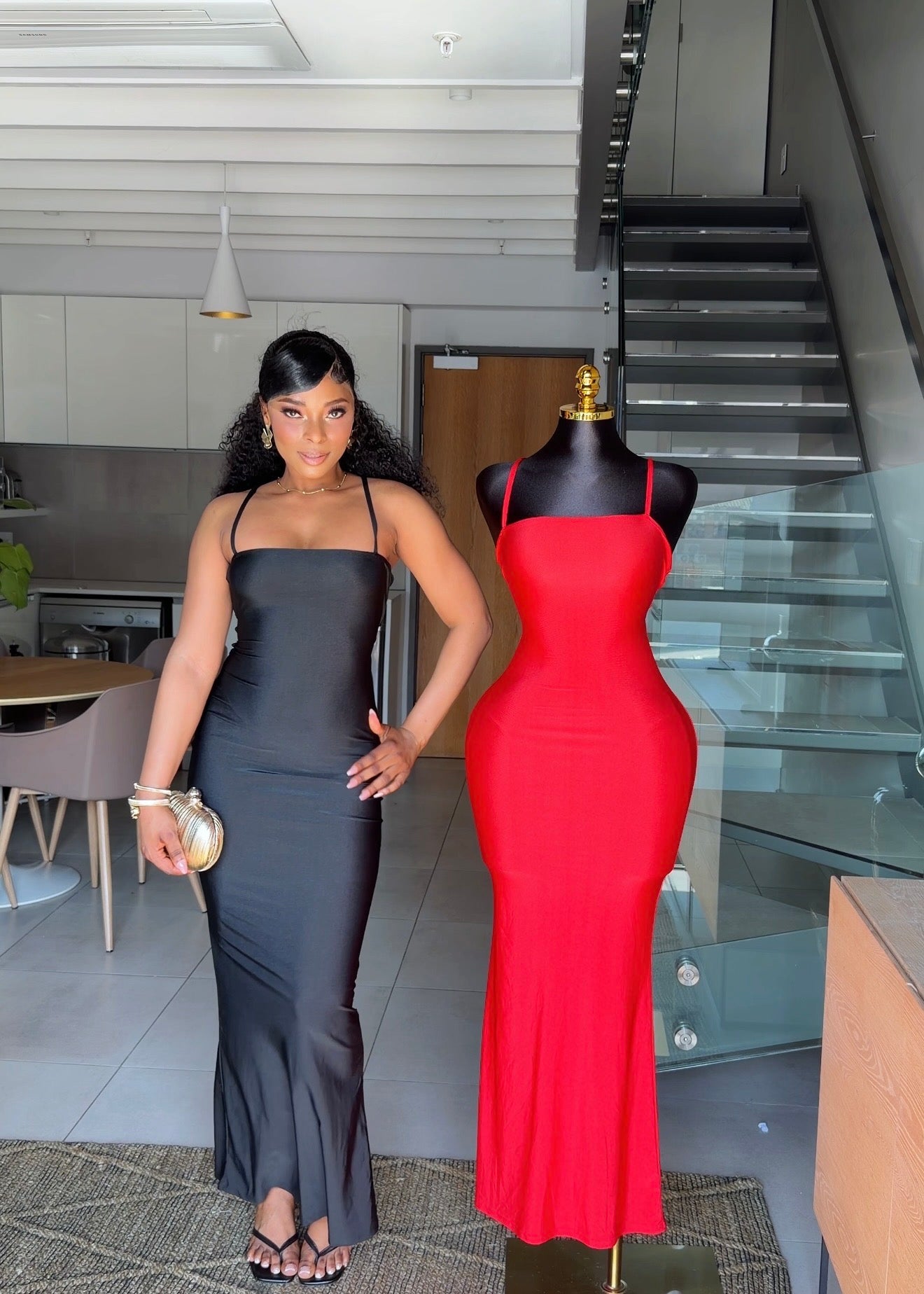 Nadia Open-Back Maxi Dress