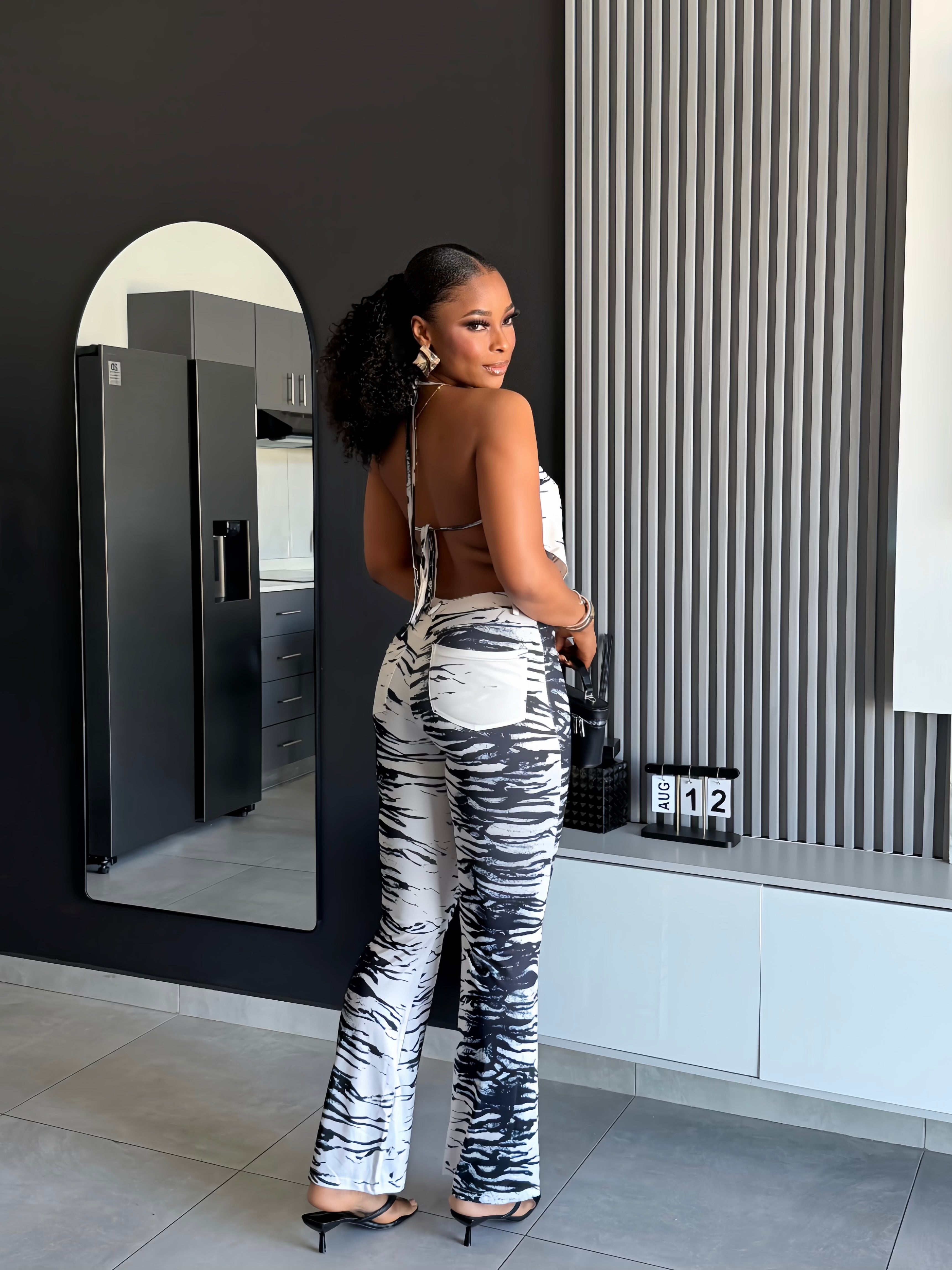 Maui Marble Print Pant Set
