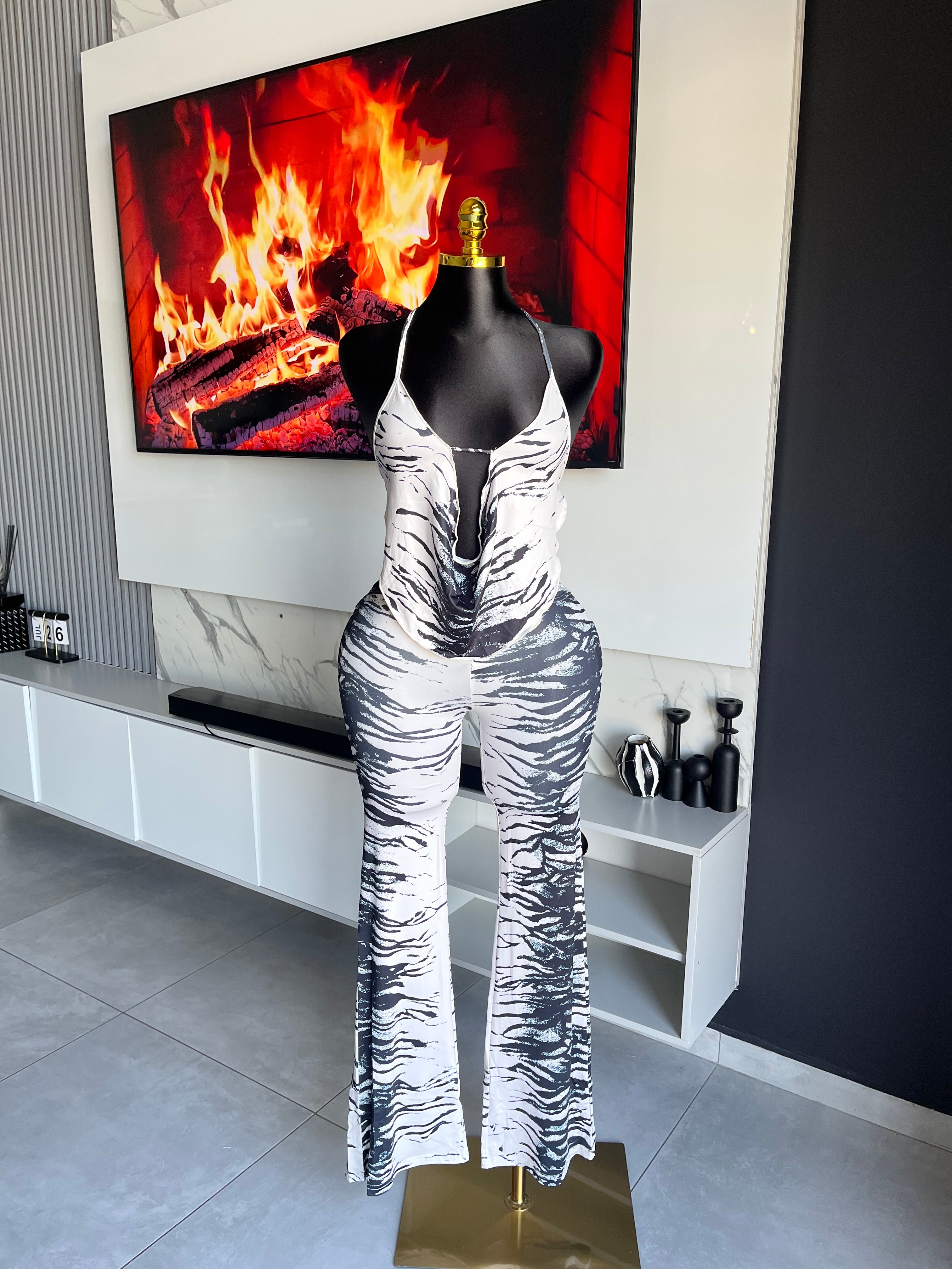 Maui Marble Print Pant Set