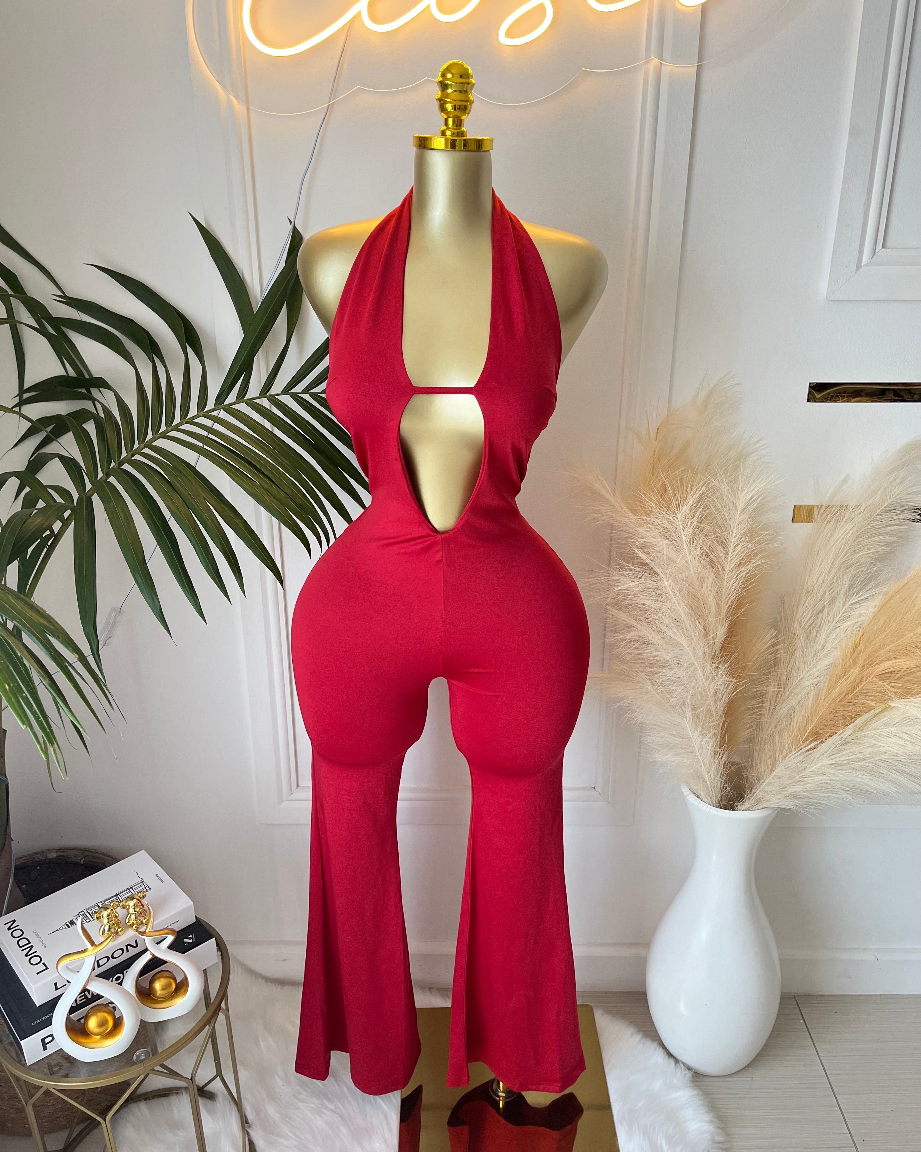 The Sienna Cutout Halter Jumpsuit