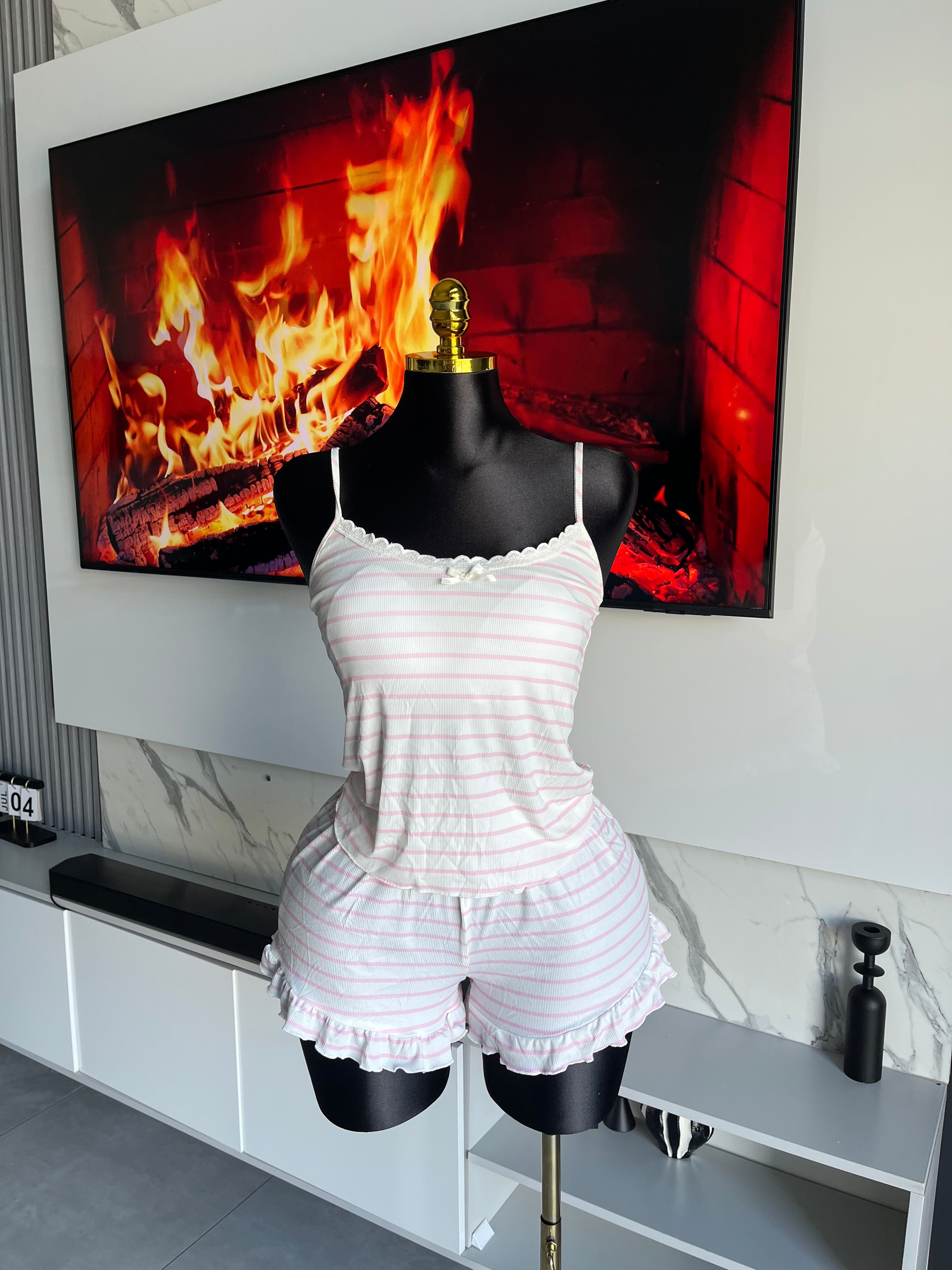 Eileen Striped Lounge Set (4 pieces)