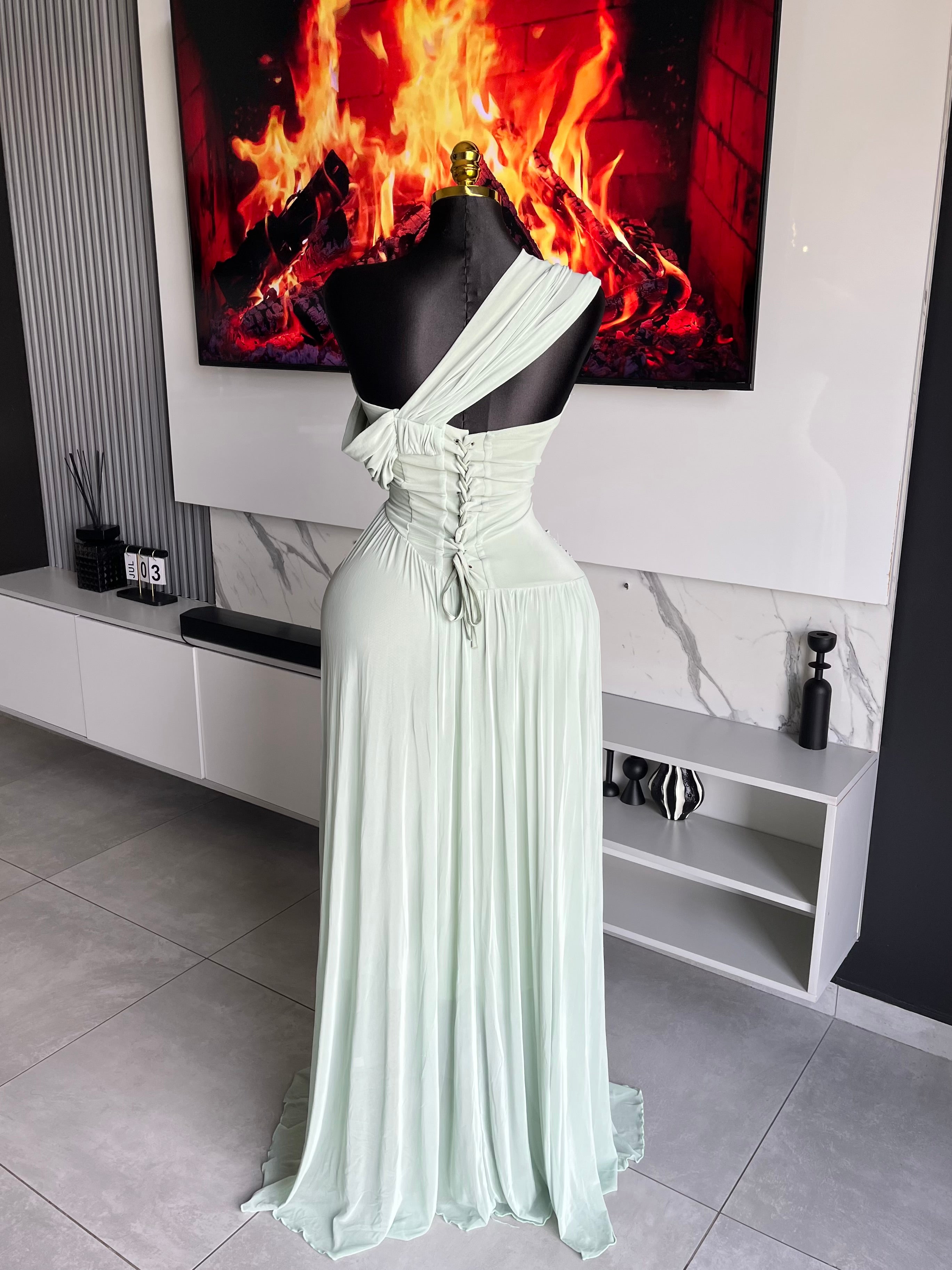 Riviera Pleated Maxi Dress