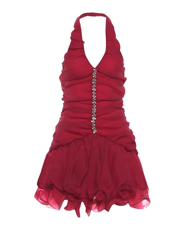 Spicy Ruffle Mini Dress