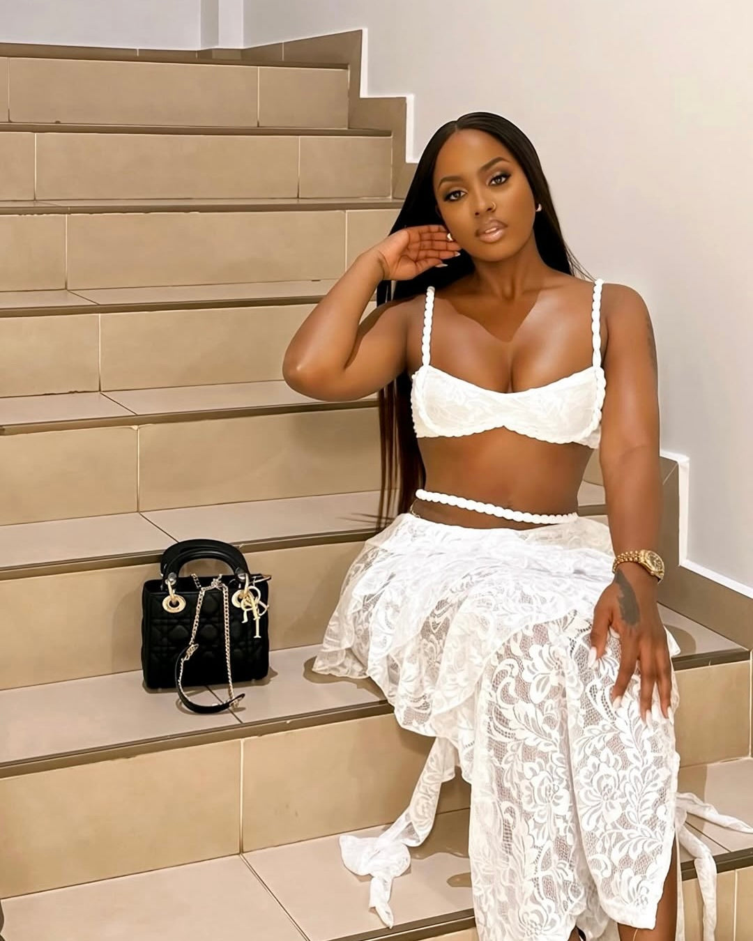 Celeste Lace Skirt Set