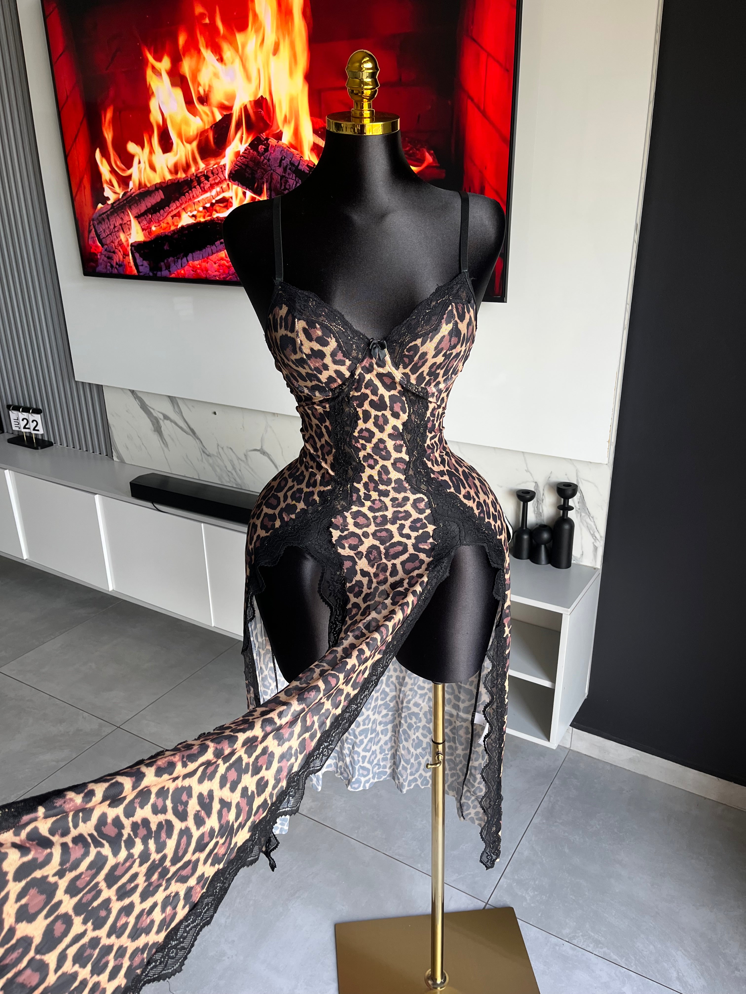 Wild Dreamer Leopard Lace Sleepwear