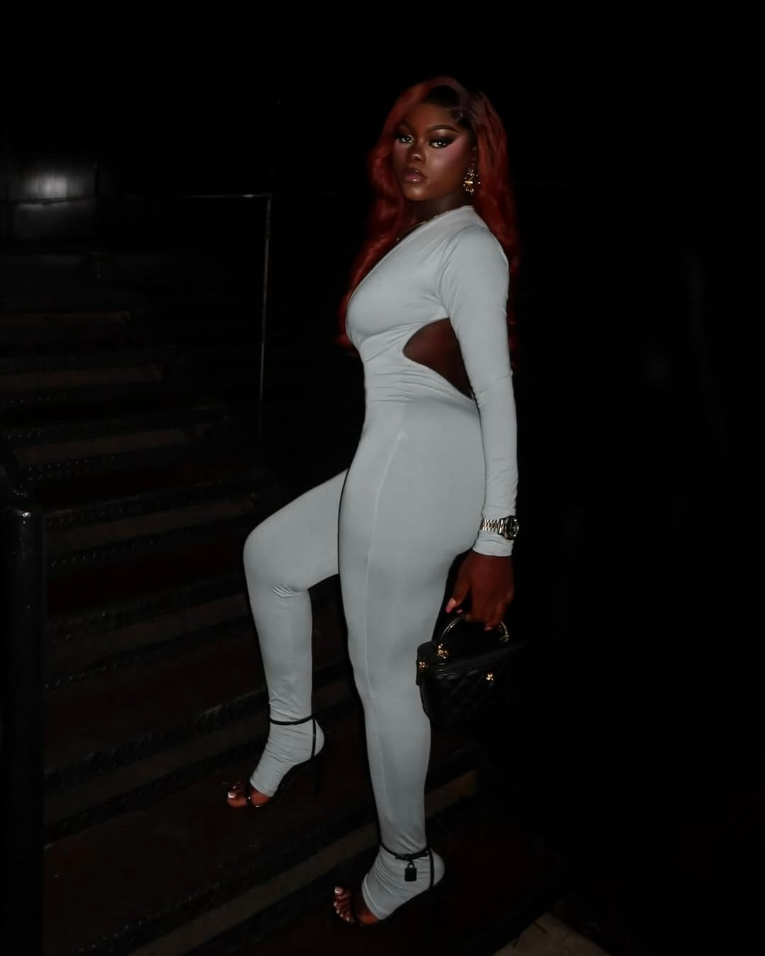 Brie Deep Plunge Jumpsuit