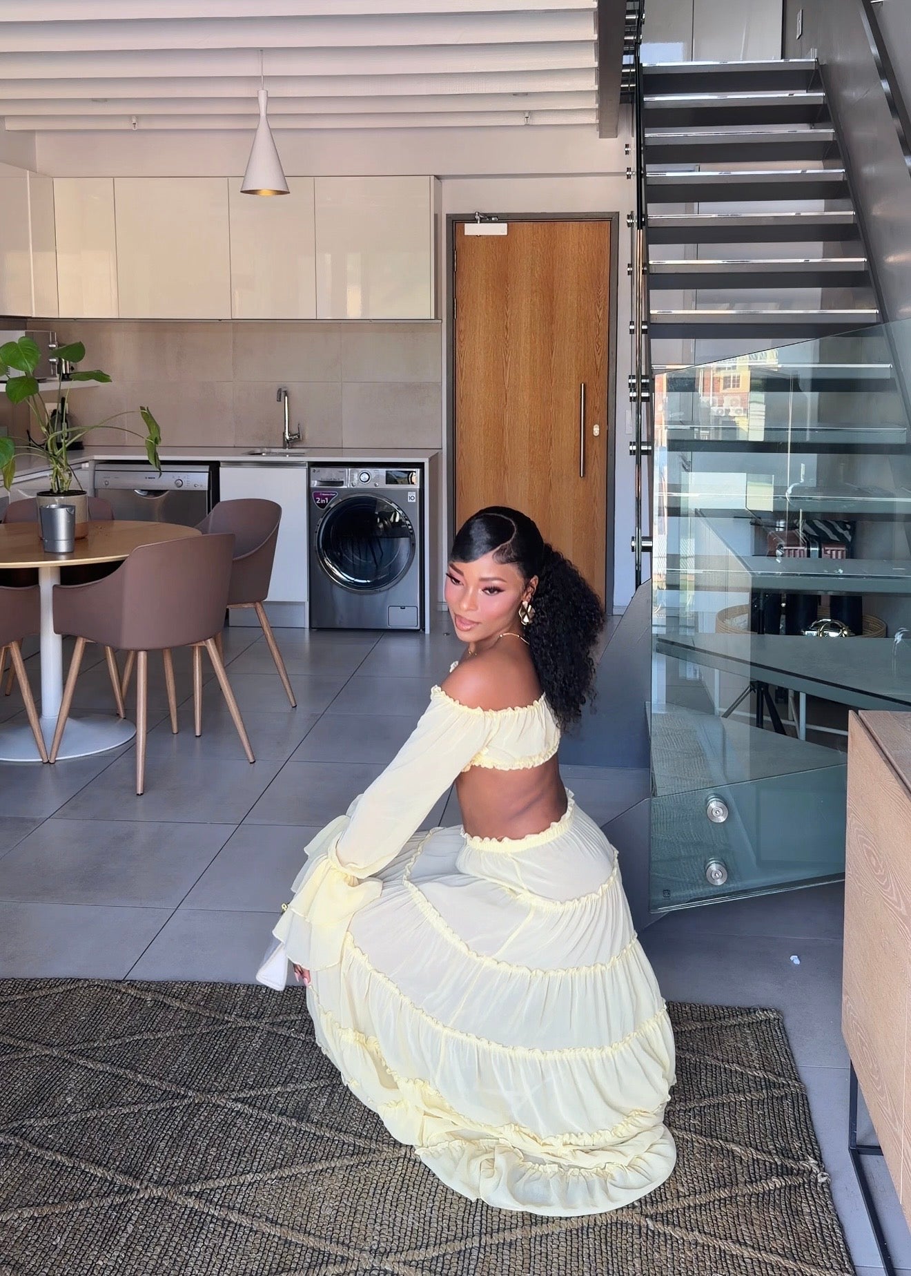 Isla Ivory Two-Piece Maxi Set