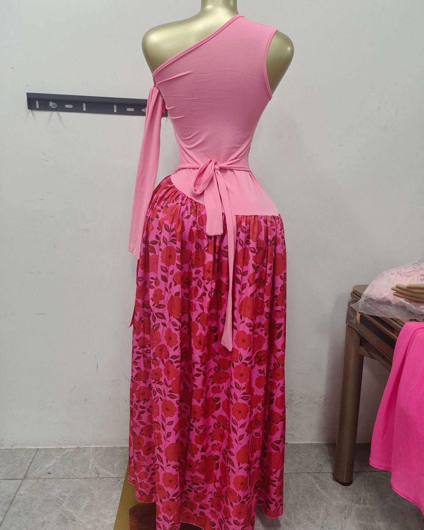 Gigi One Shoulder Floral Maxi Dress